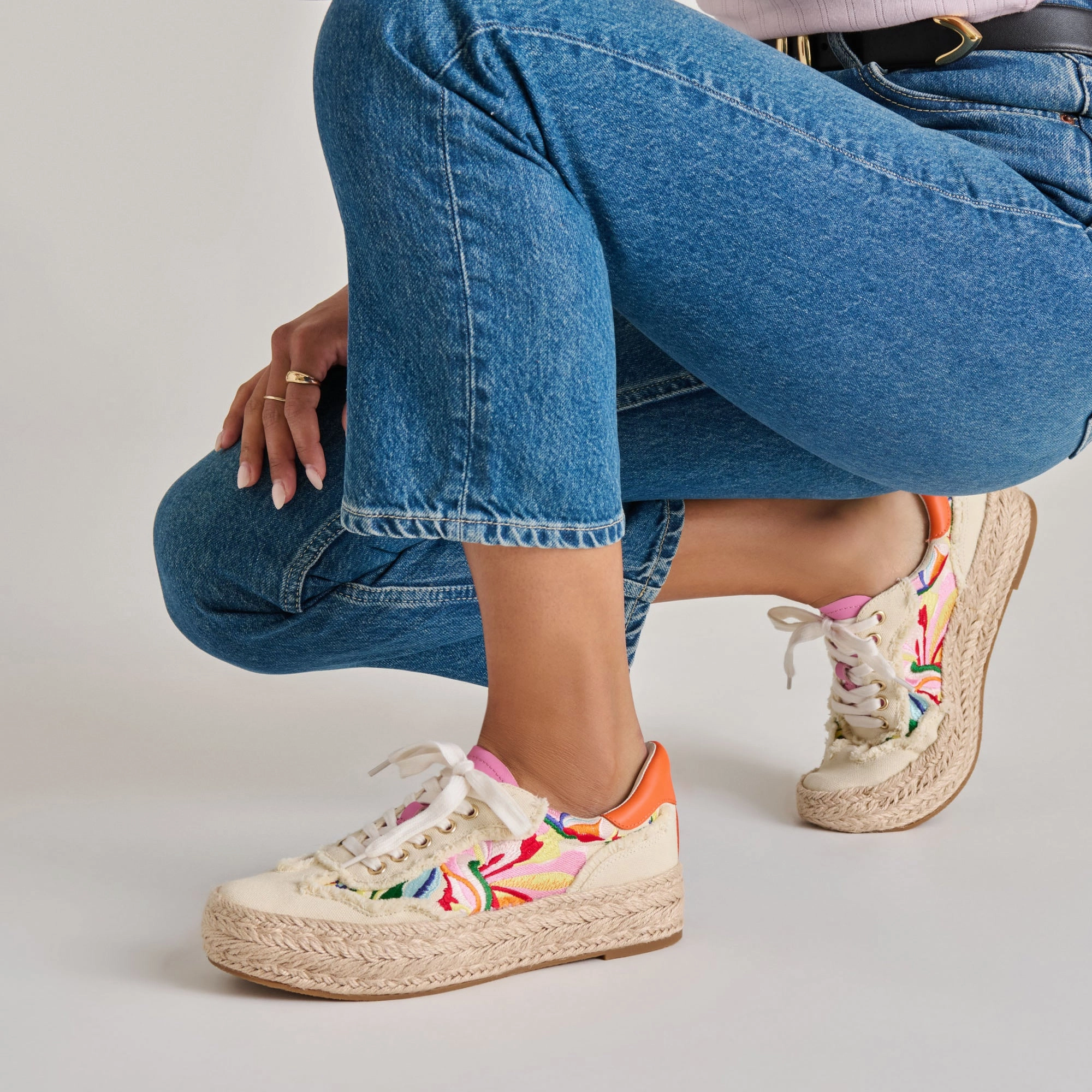 FREDY SNEAKERS FLORAL MULTI CANVAS Sweat Control All Ride