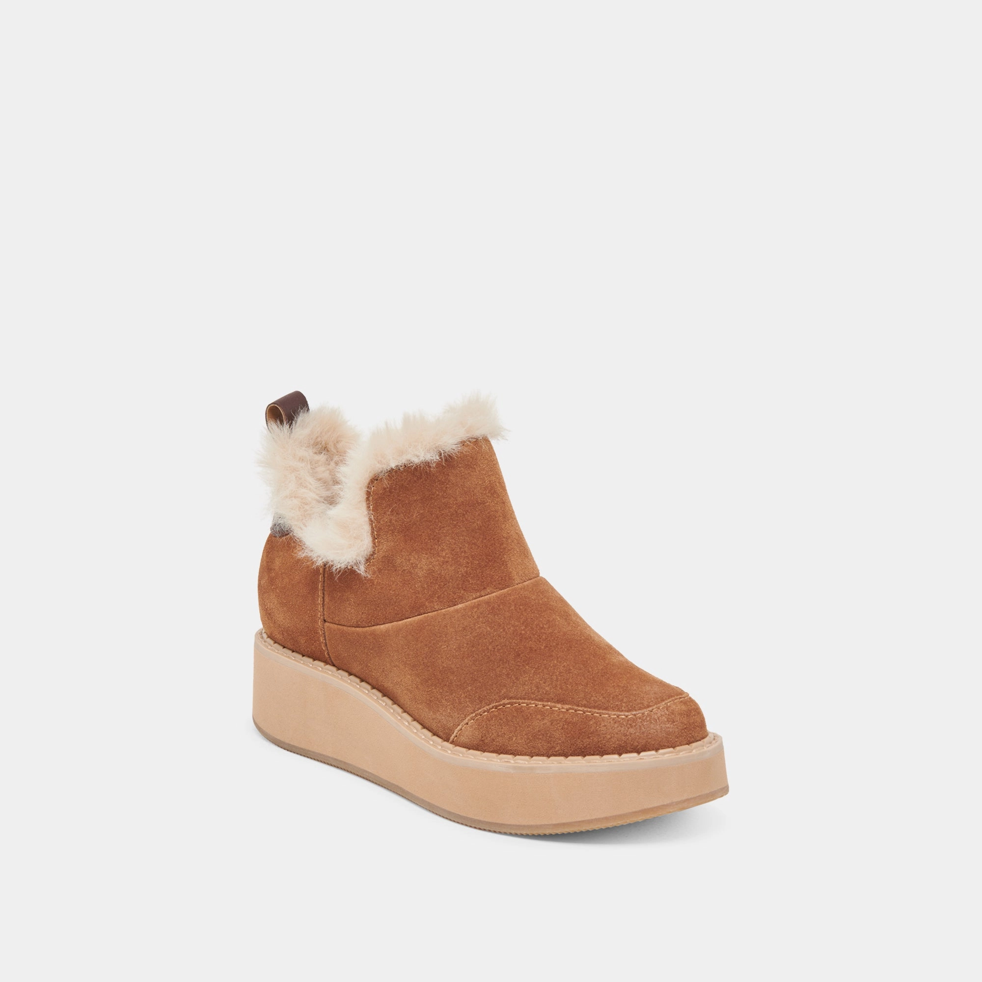 mud proof Tokyo Mode ARDY PLUSH H2O BOOTIES PECAN SUEDE