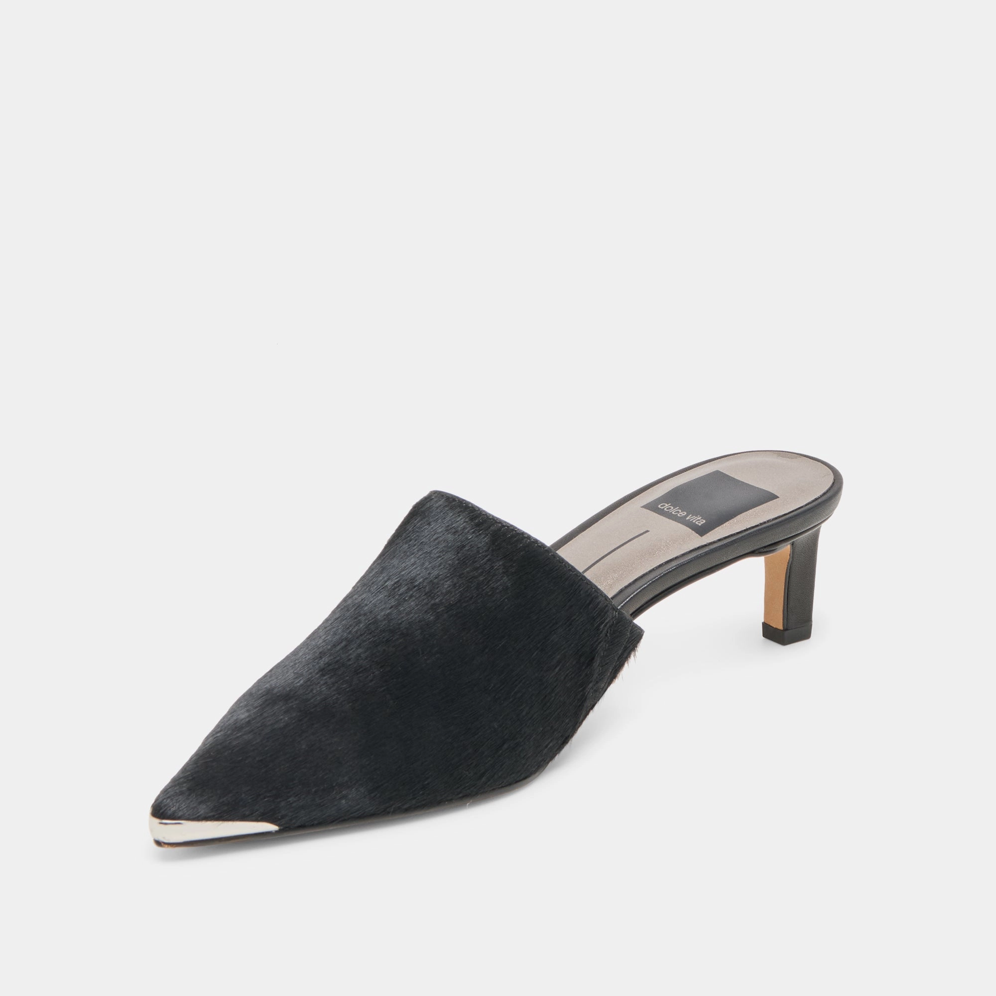 LEXY HEELS NERO CALF HAIR Summer Sandals