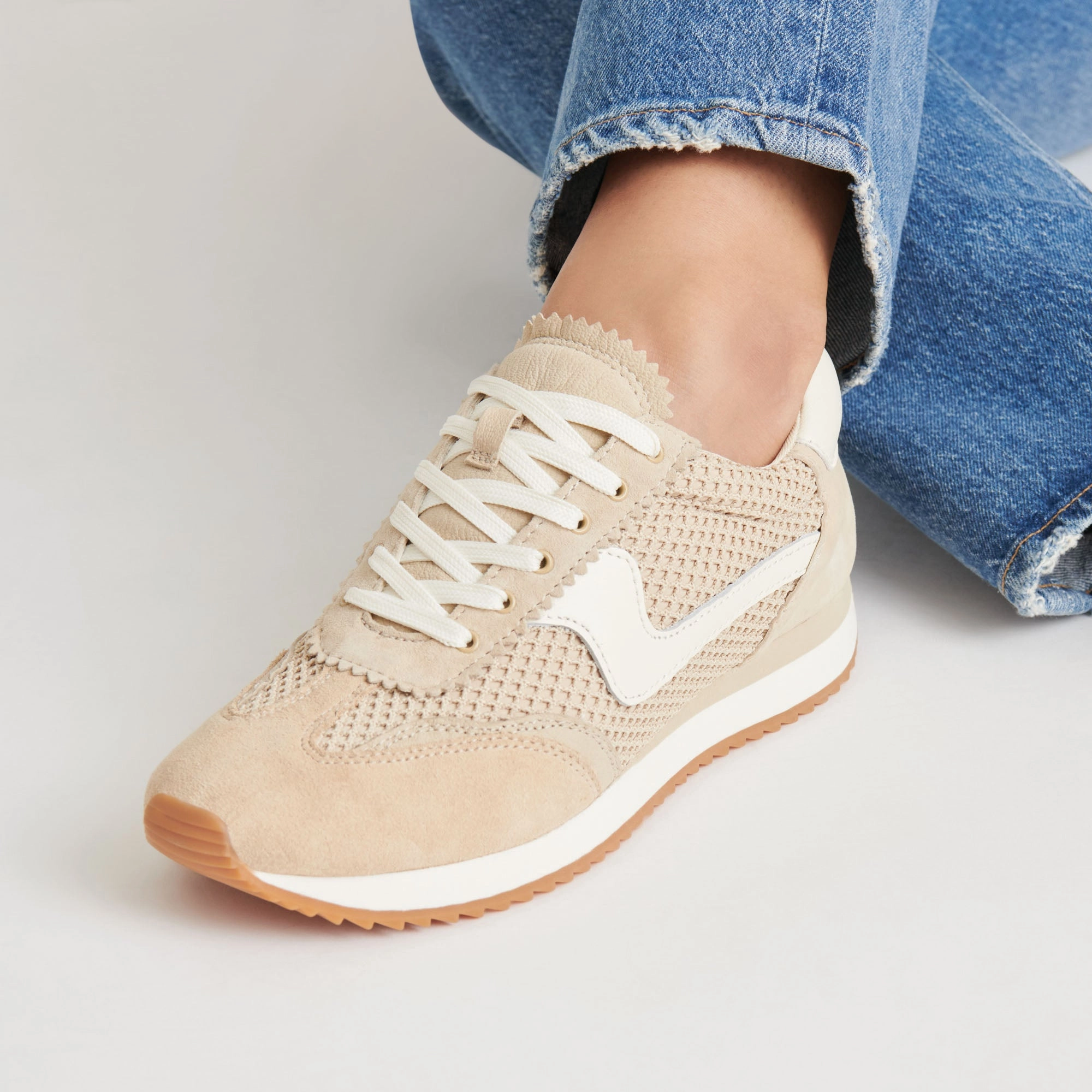 Comfort System B.NTCD MESH SNEAKERS SESAME WOVEN MESH