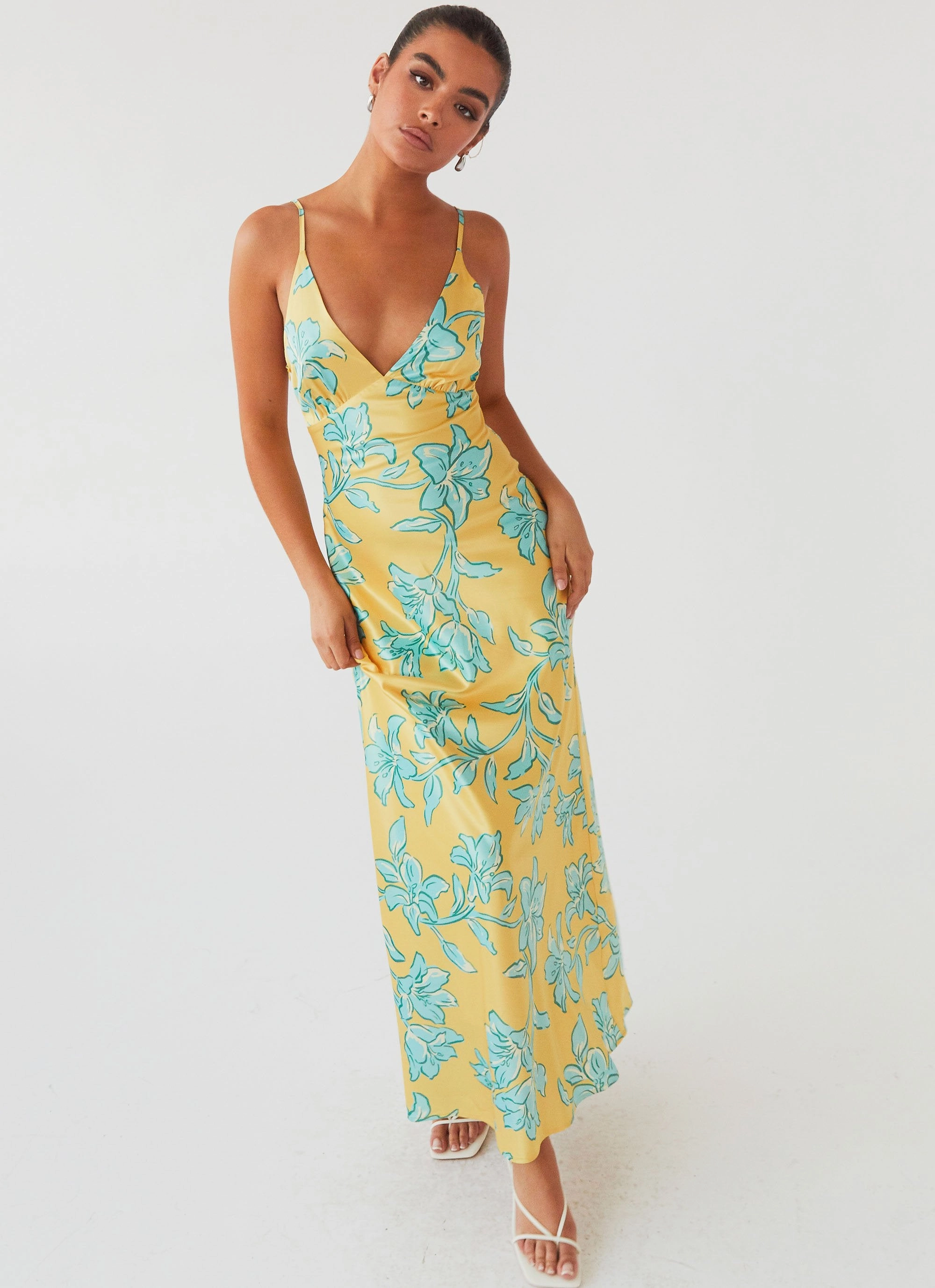 Sorrento Sun Maxi Dress - Golden Bloom Fresh Outfit