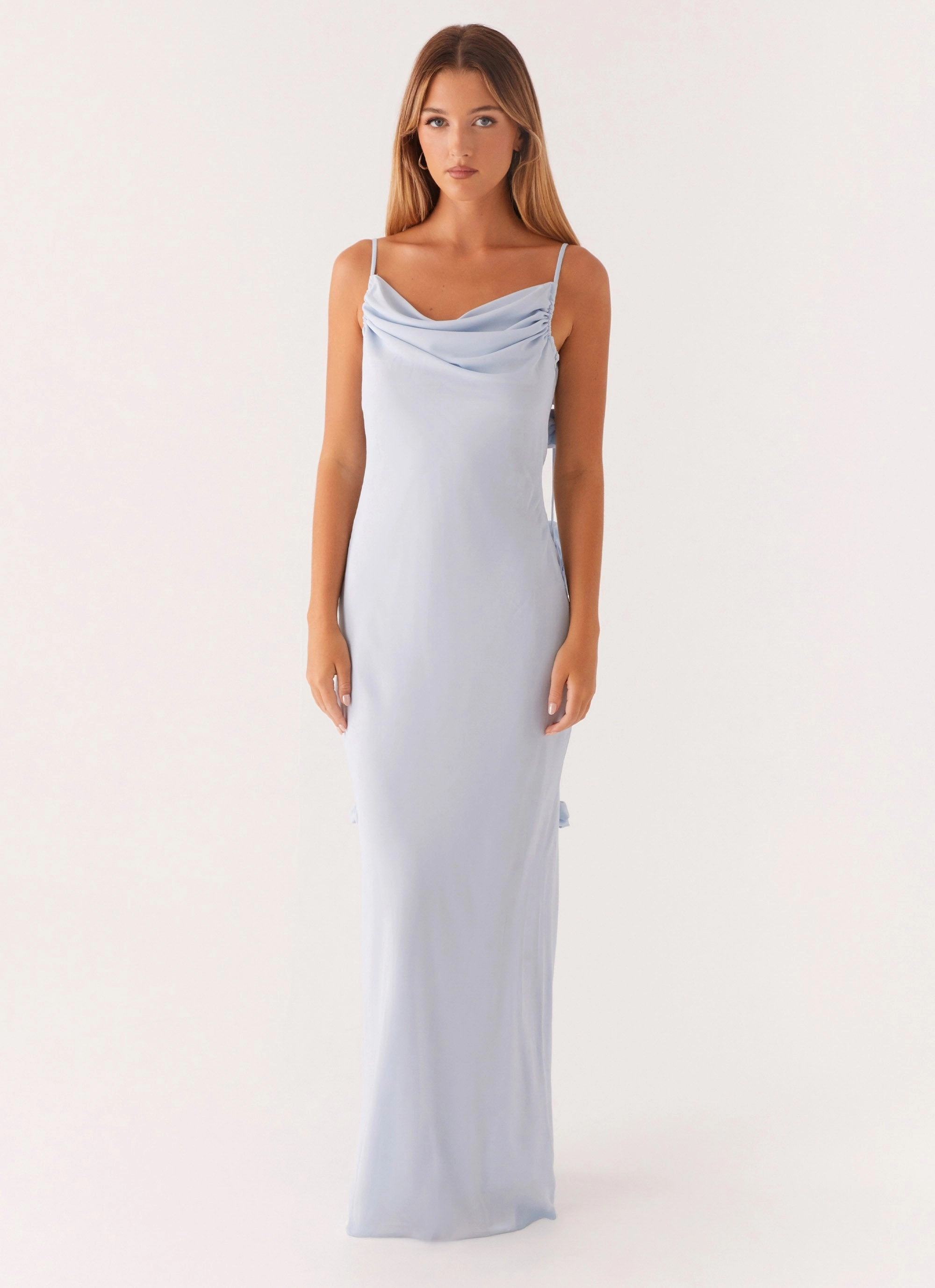 NoiseFreeFabric Simona Maxi Dress - Pastel Blue