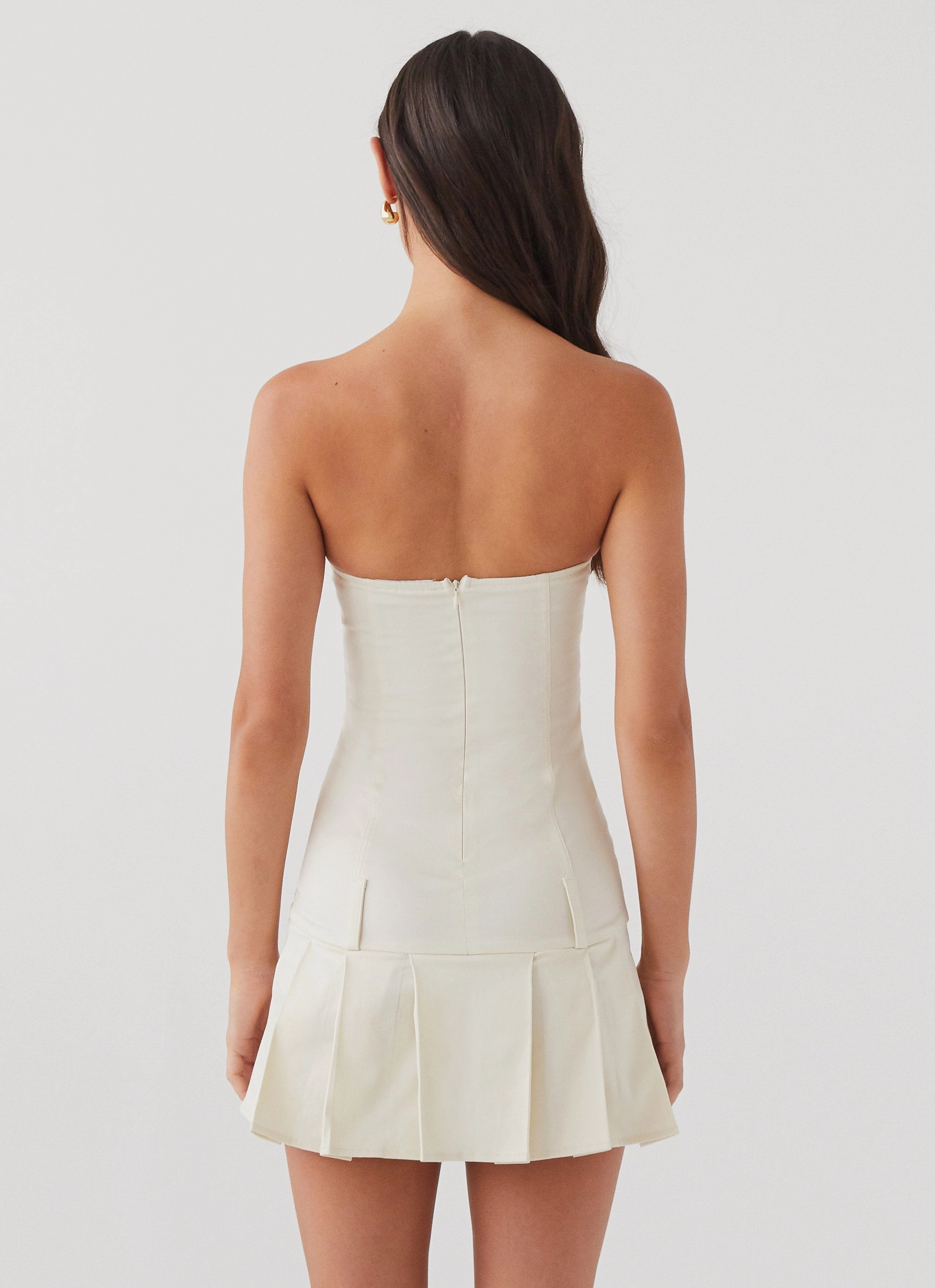 Fashionable Look Case Closed Mini Dress - Cement