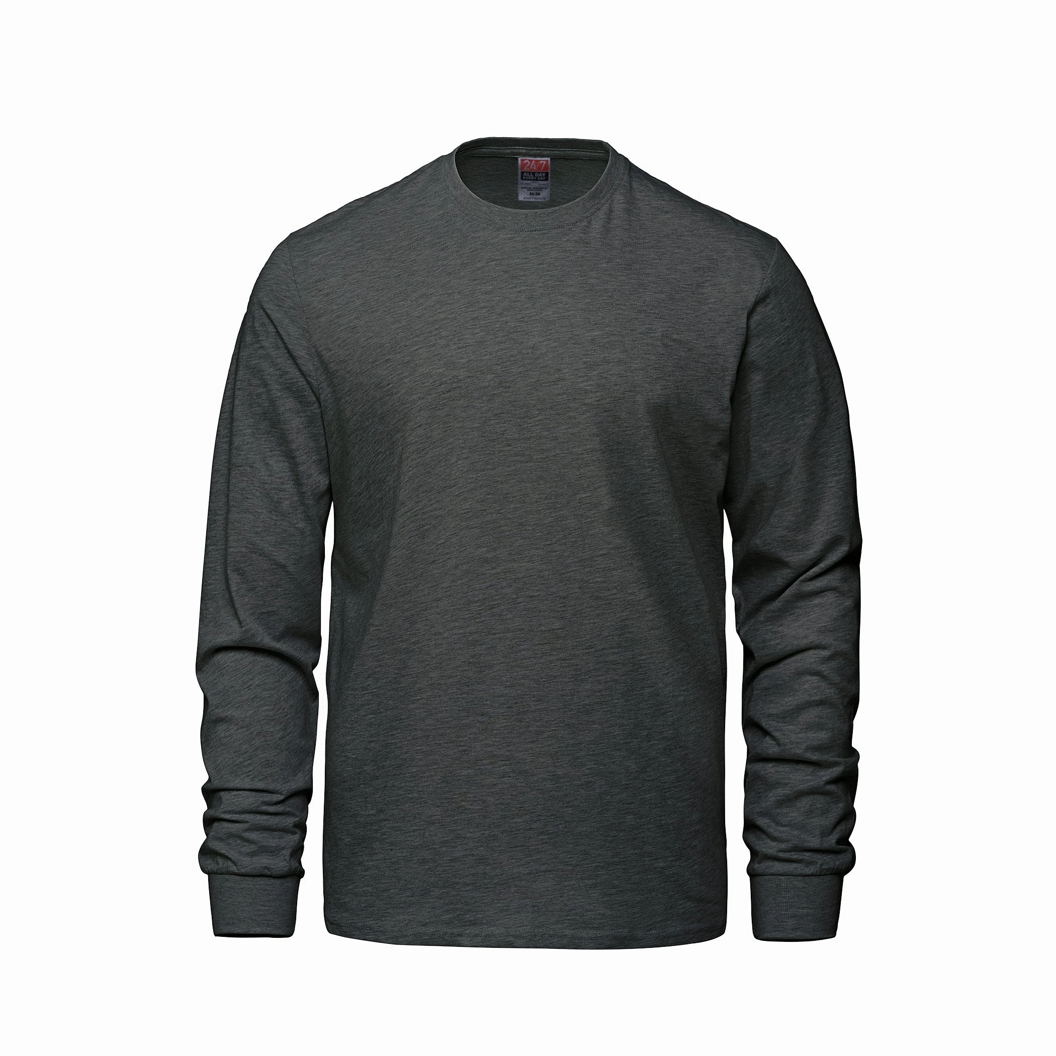 S05615 - Breeze - Adult RING SPUN Combed Cotton Long Sleeve Crewneck T-Shirt Layering Piece