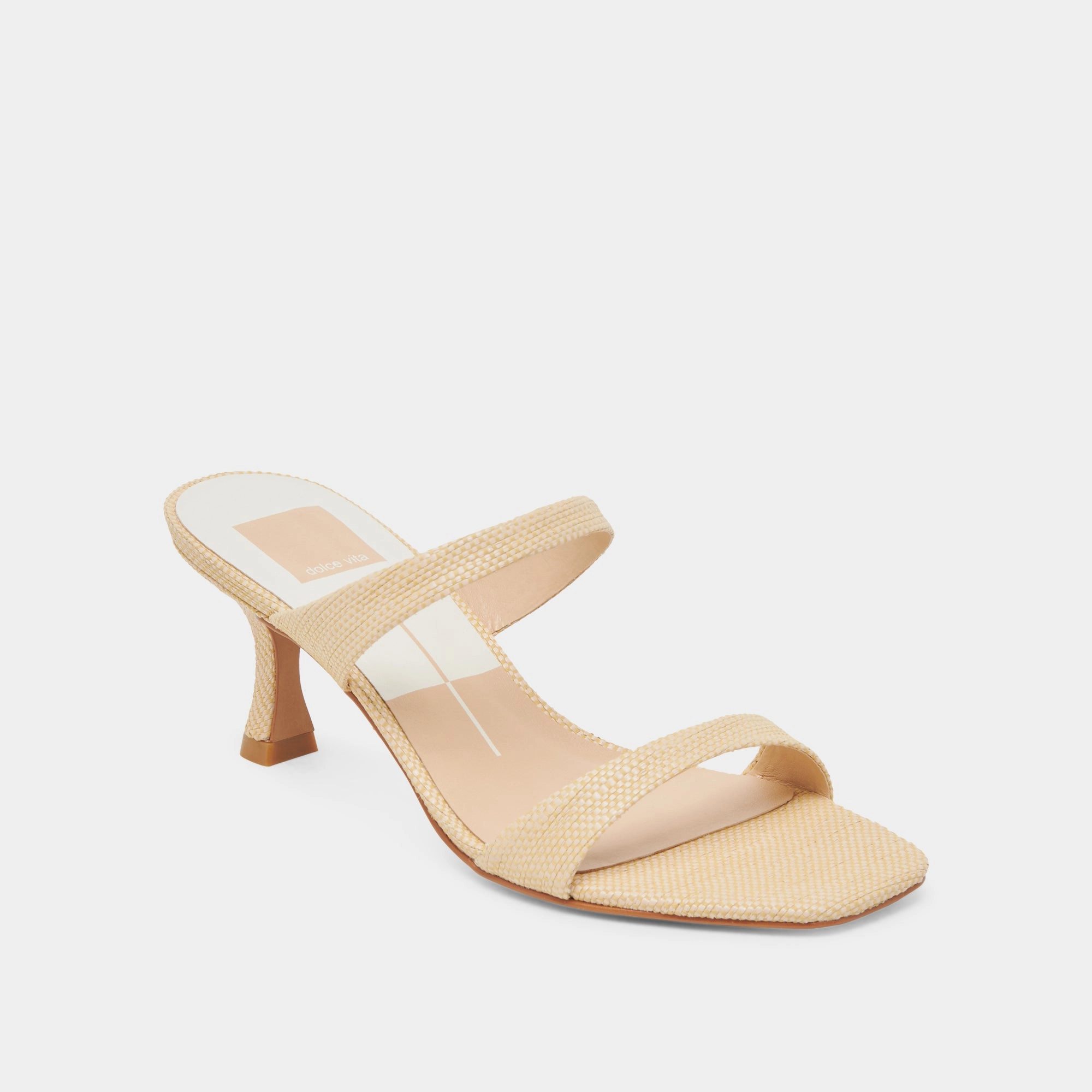 Soft Power GENORA HEELS LT NATURAL WOVEN RAFFIA