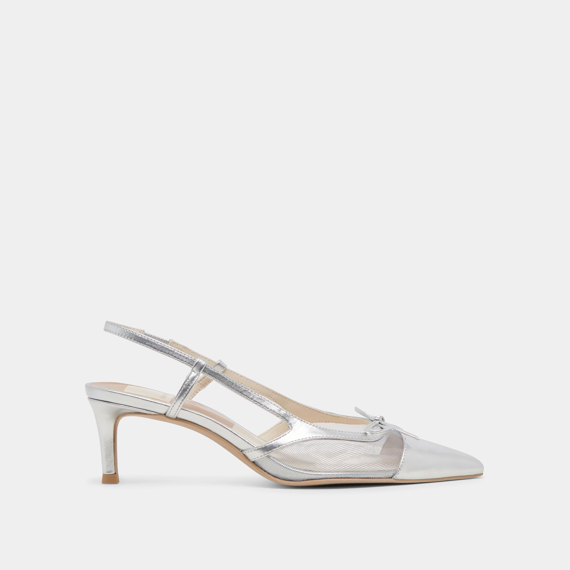 KANDI HEELS SILVER MESH Stable Spark