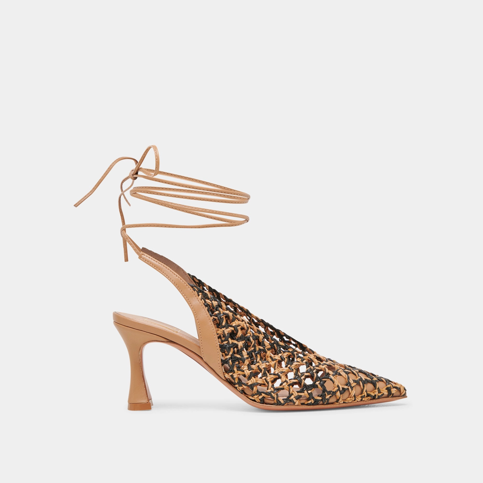 Standout Design GESICA HEELS BLACK NATURAL WOVEN