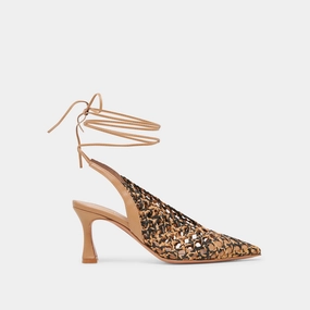 Standout Design GESICA HEELS BLACK NATURAL WOVEN
