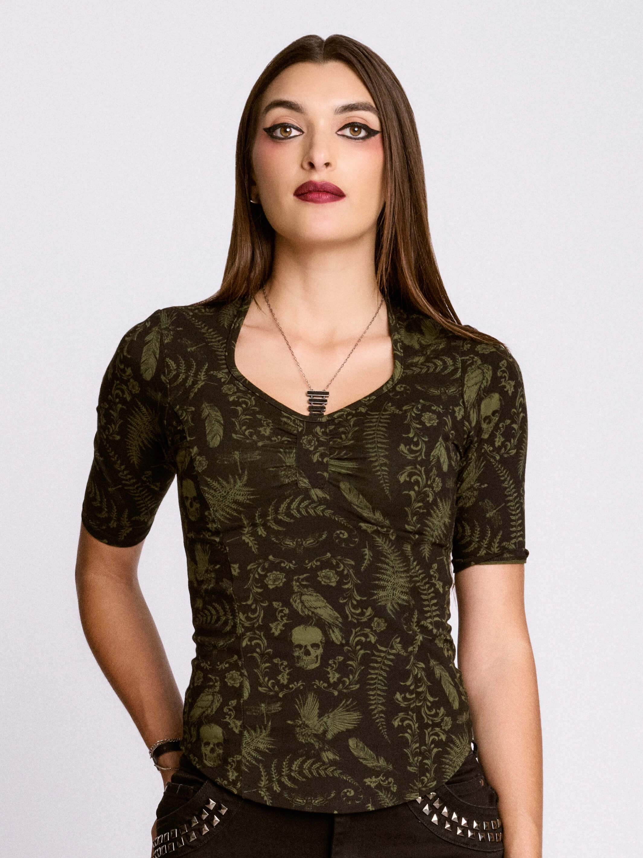 Modern Design Daily Casual Gilded Age Sweetheart Top