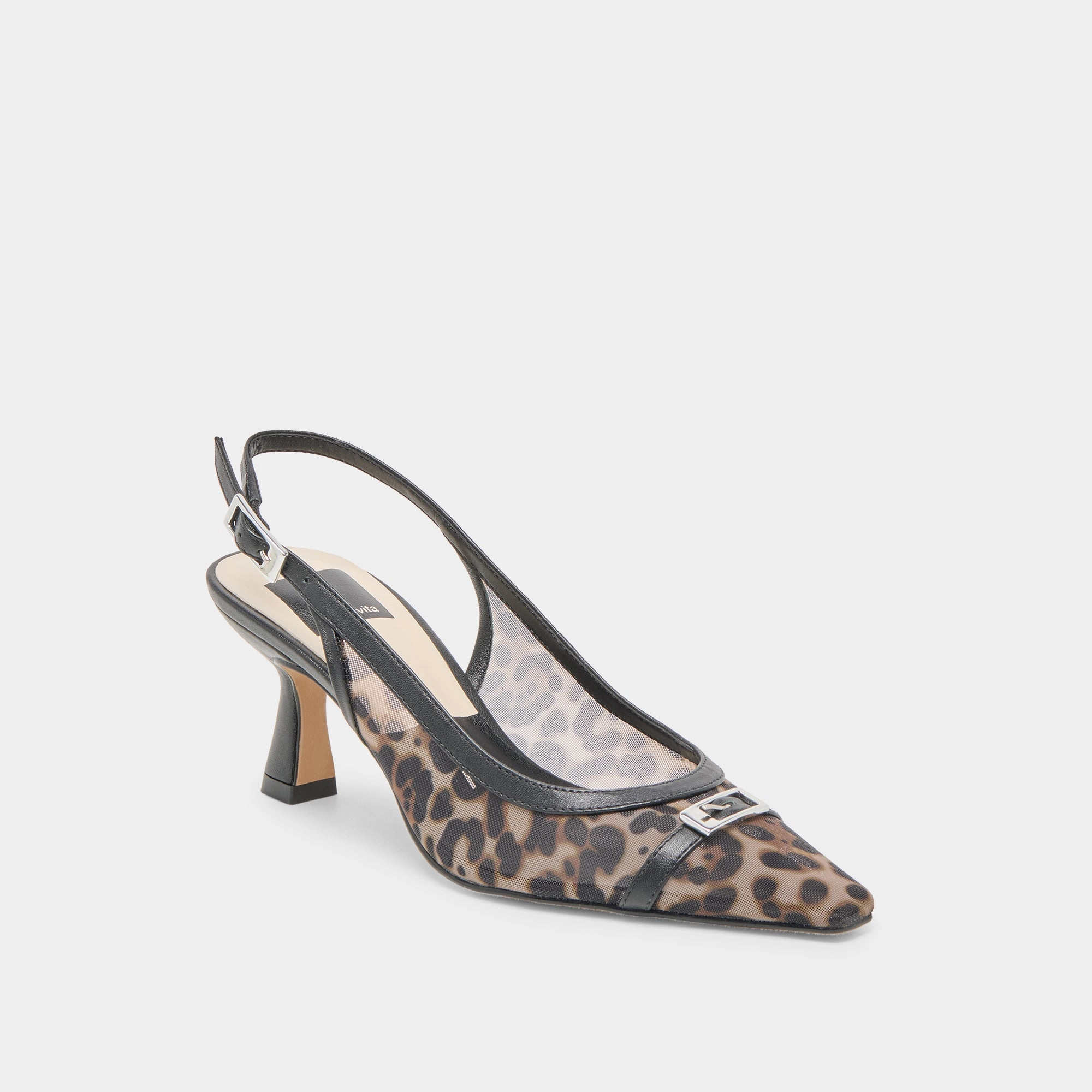 LORINE HEELS LEOPARD MESH Bold Vibe