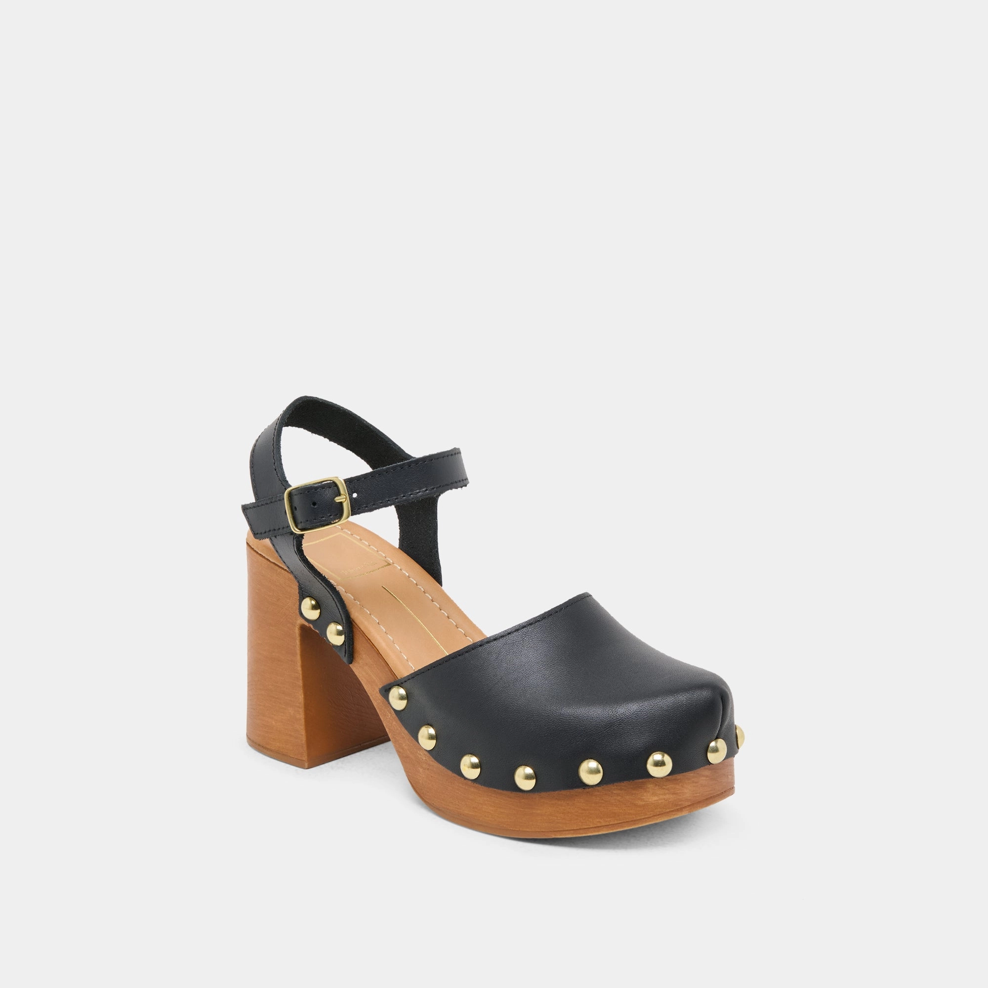 Arch Care CLOVER HEELS BLACK LEATHER