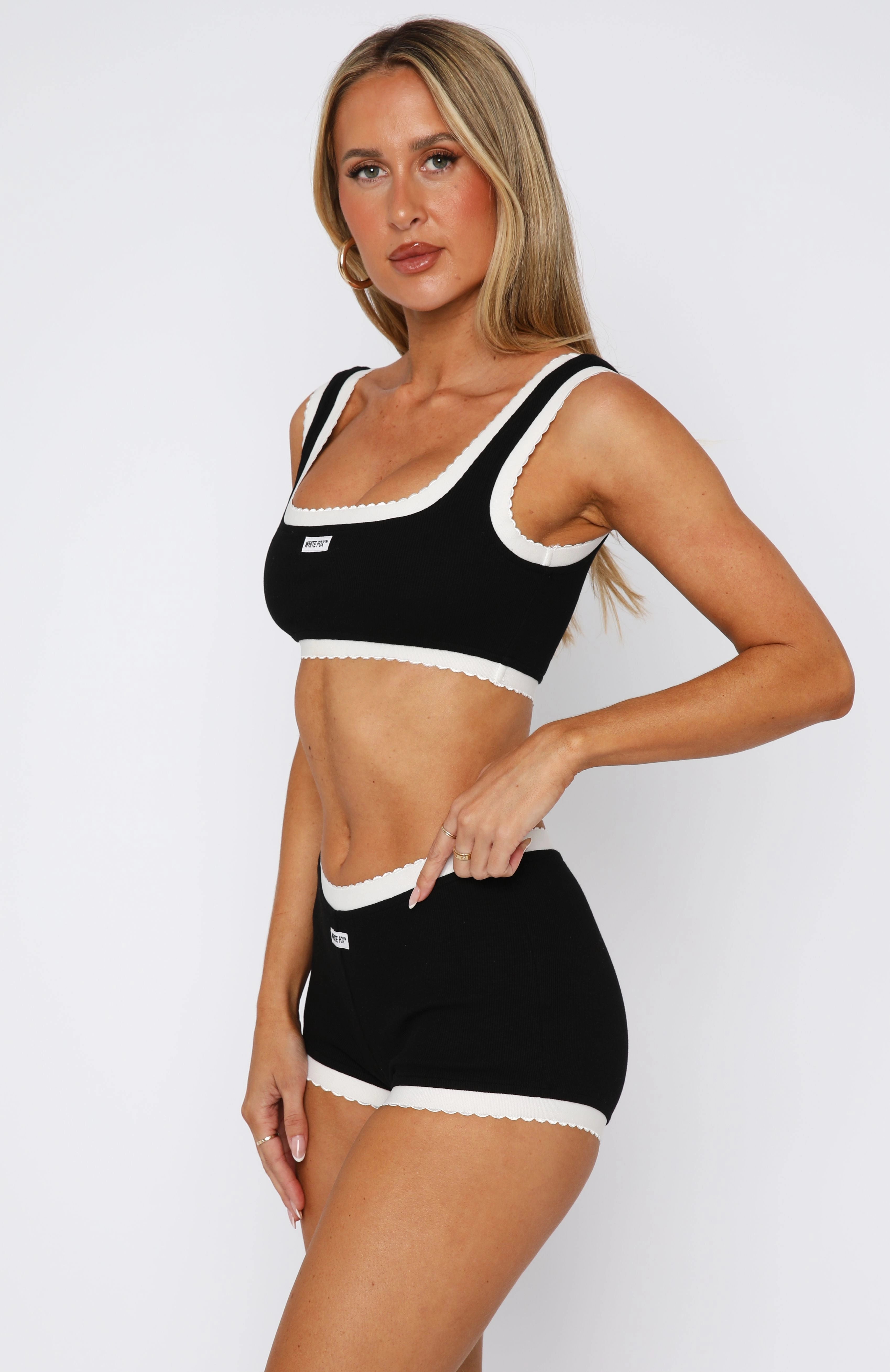 Active Layer Got Carried Away Booty Shorts Black