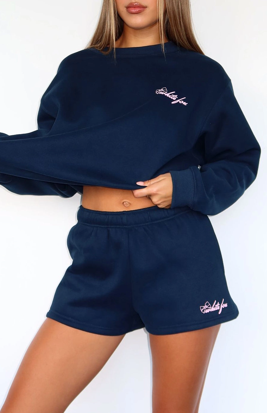 Anti Slip Waist Grip Got What You Need Lounge Shorts Navy