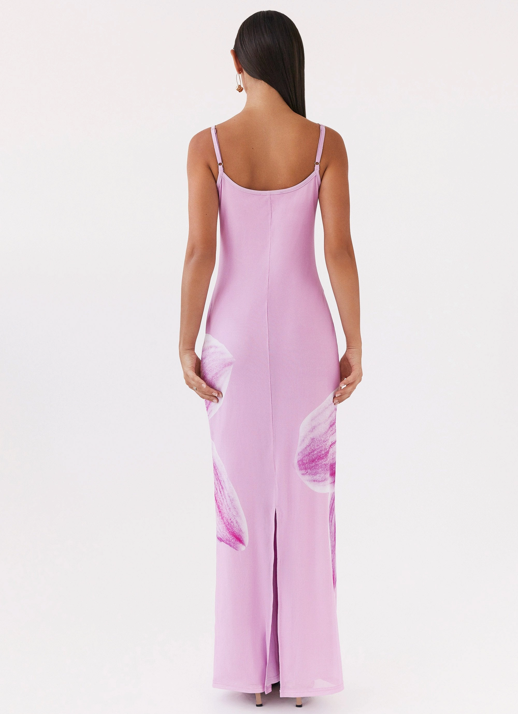 Romantic Hour Bad News Mesh Maxi Dress - Pink Magnolia