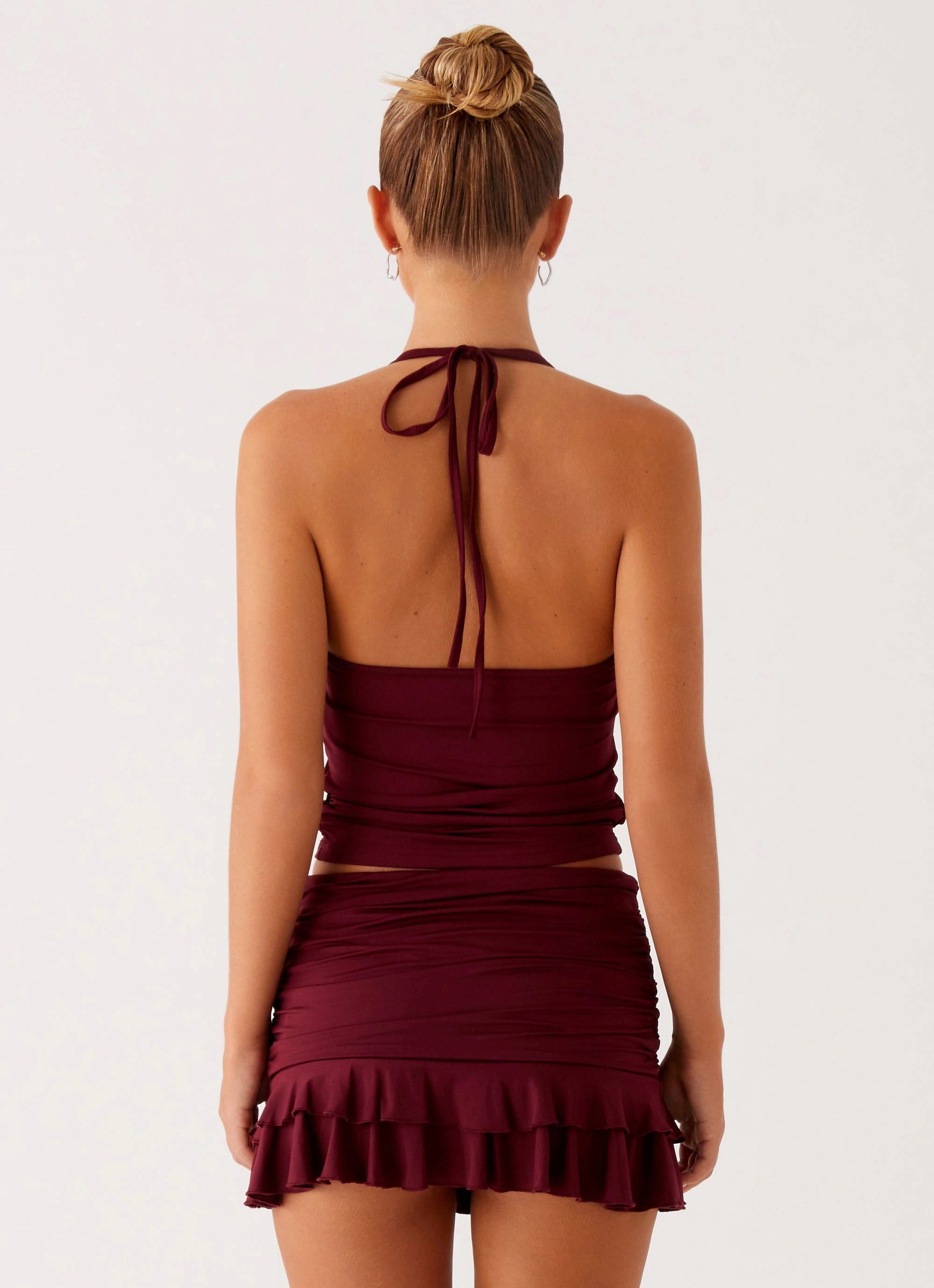 Bernie Mini Skirt - Raspberry Wine Chafe Resistant