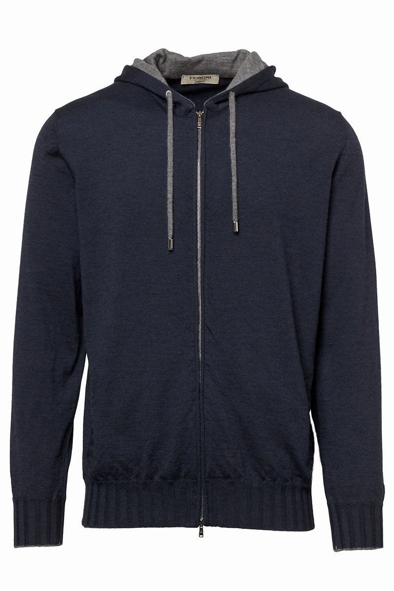 Breathable touch Cashmere Zip Hoodie