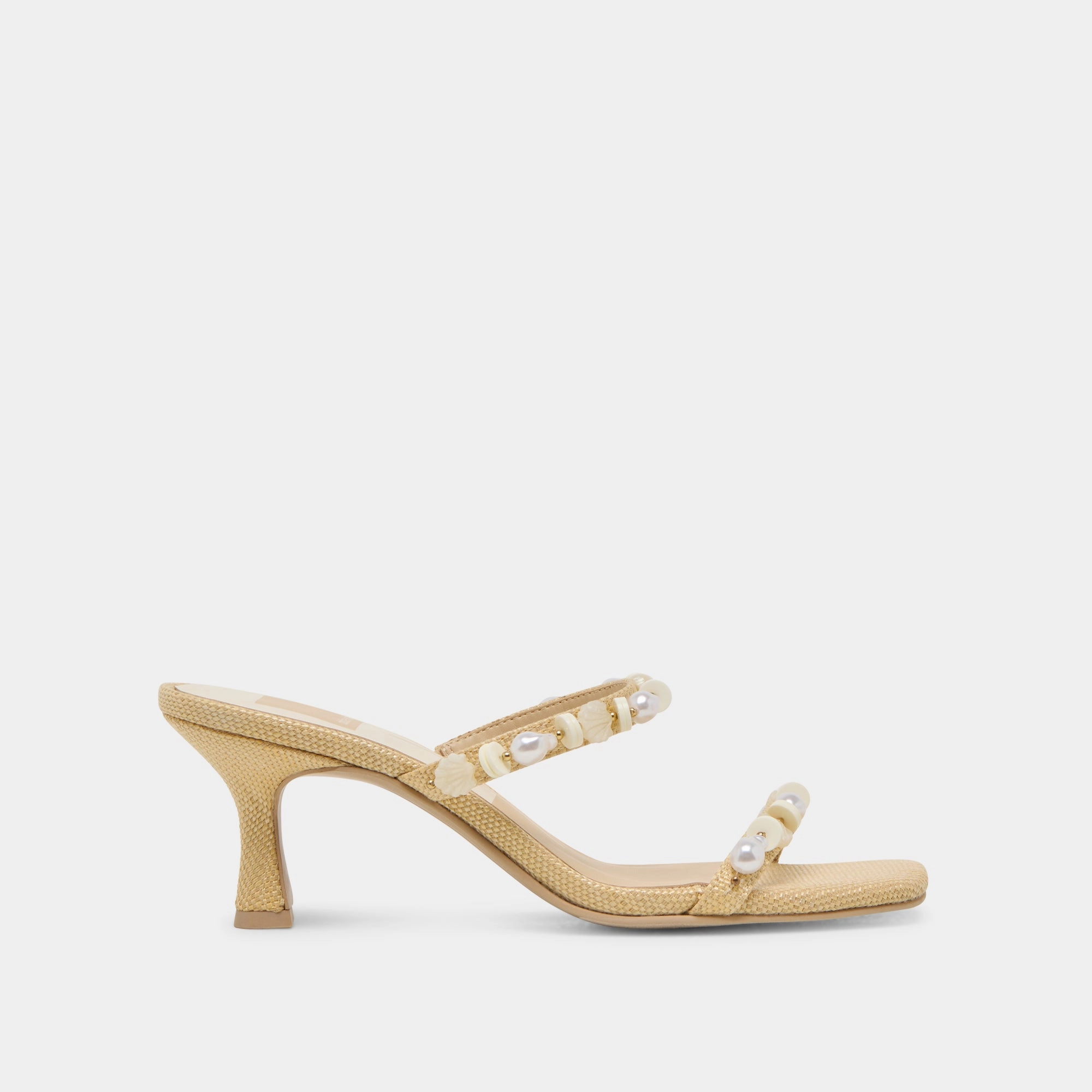Classic Fit GRASON HEELS LT NATURAL RAFFIA