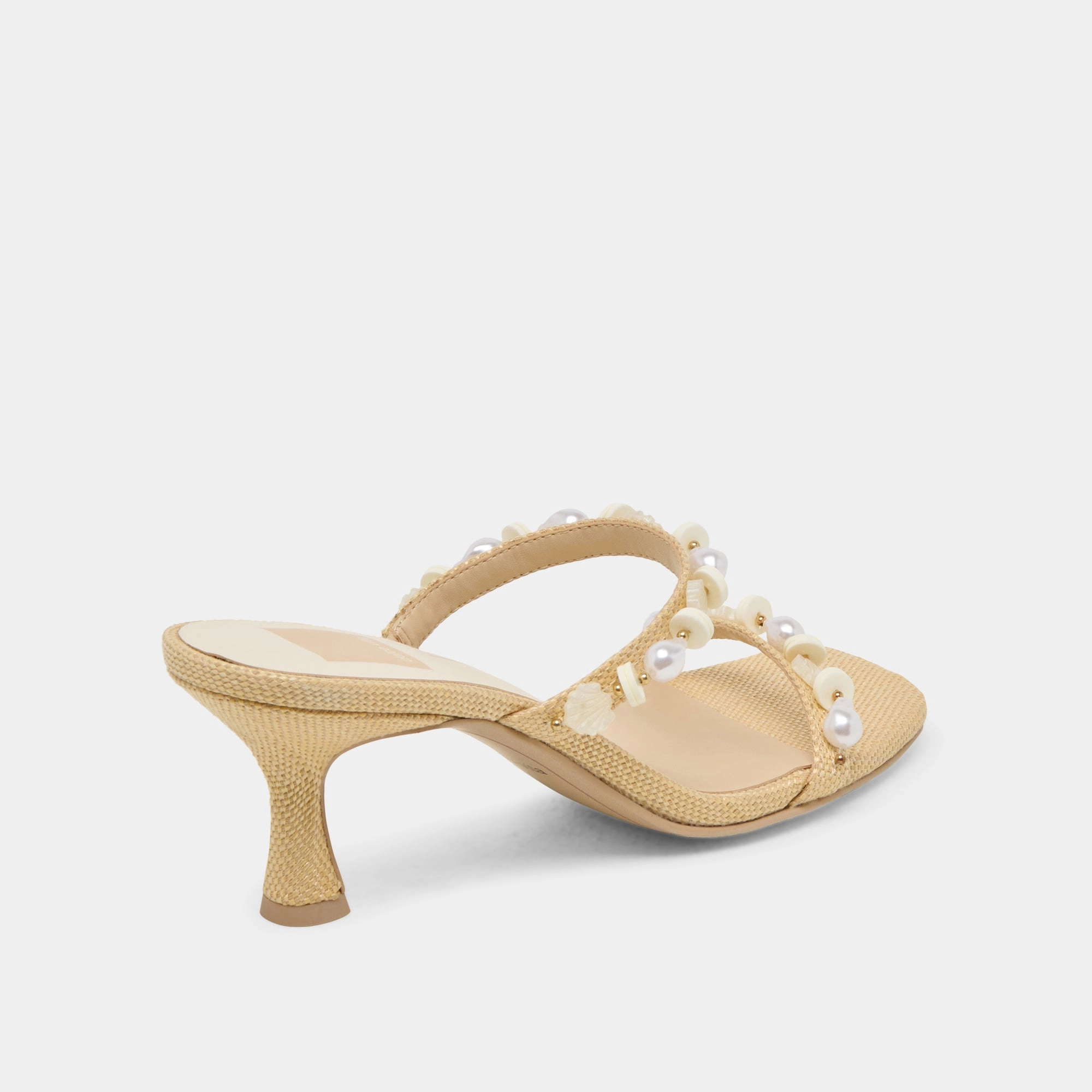 GRASON HEELS LT NATURAL RAFFIA Simple Chic