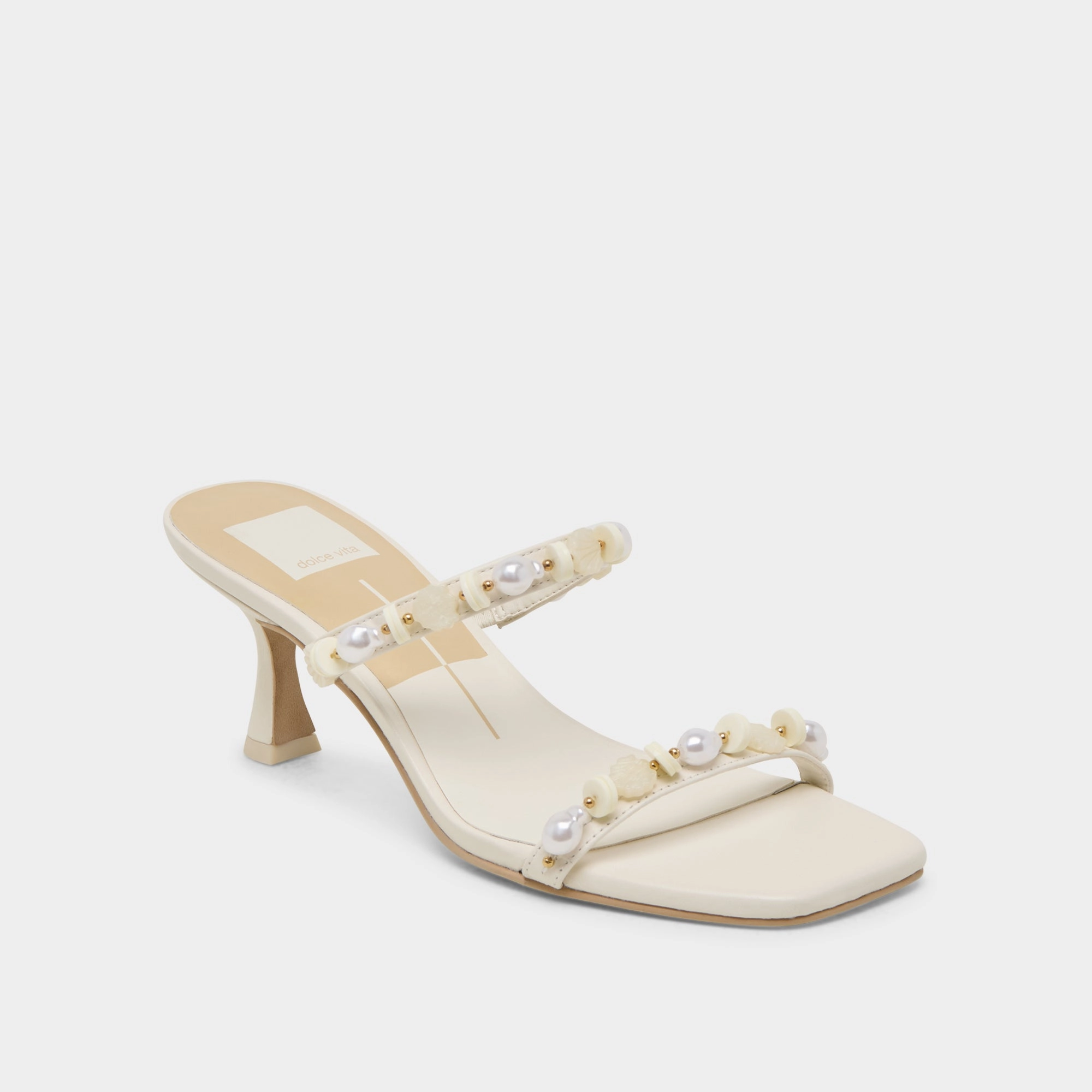 GRASON HEELS WHITE LEATHER Light Step Date Ready