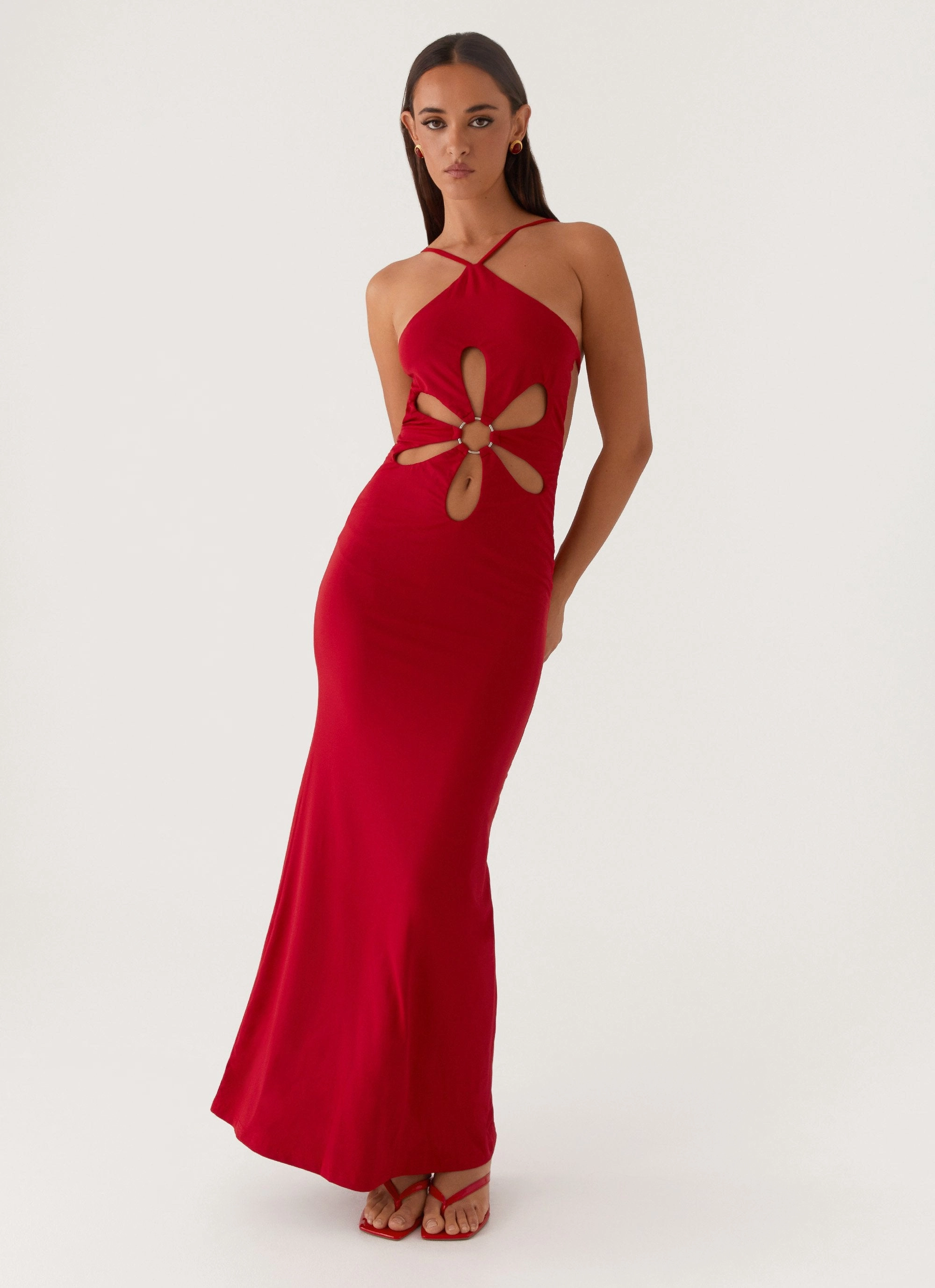 Vibe Choice Grow Together Maxi Dress - Red