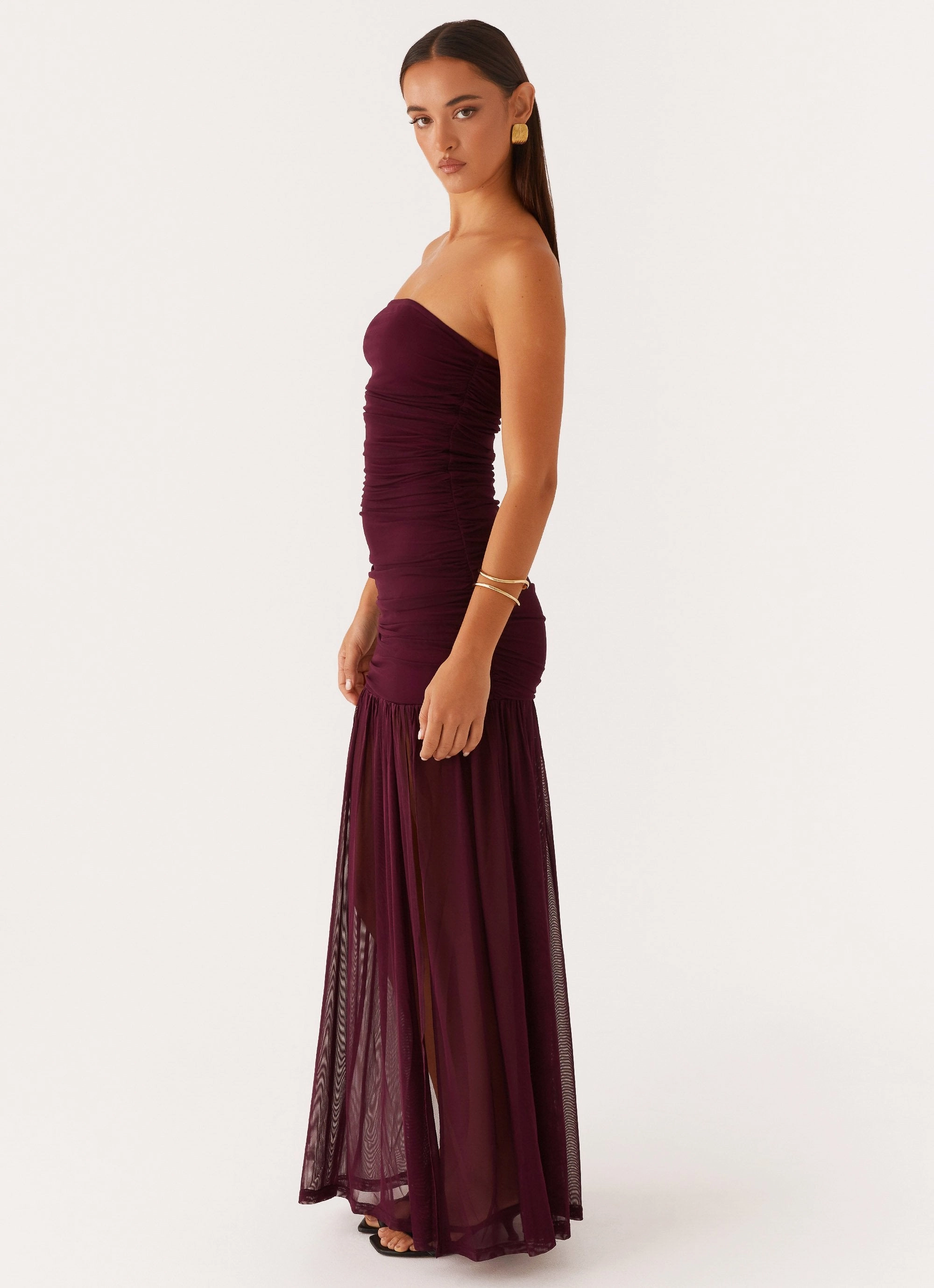 All-Occasion Look Vibrant Waist Savaya Maxi Dress - Mulberry