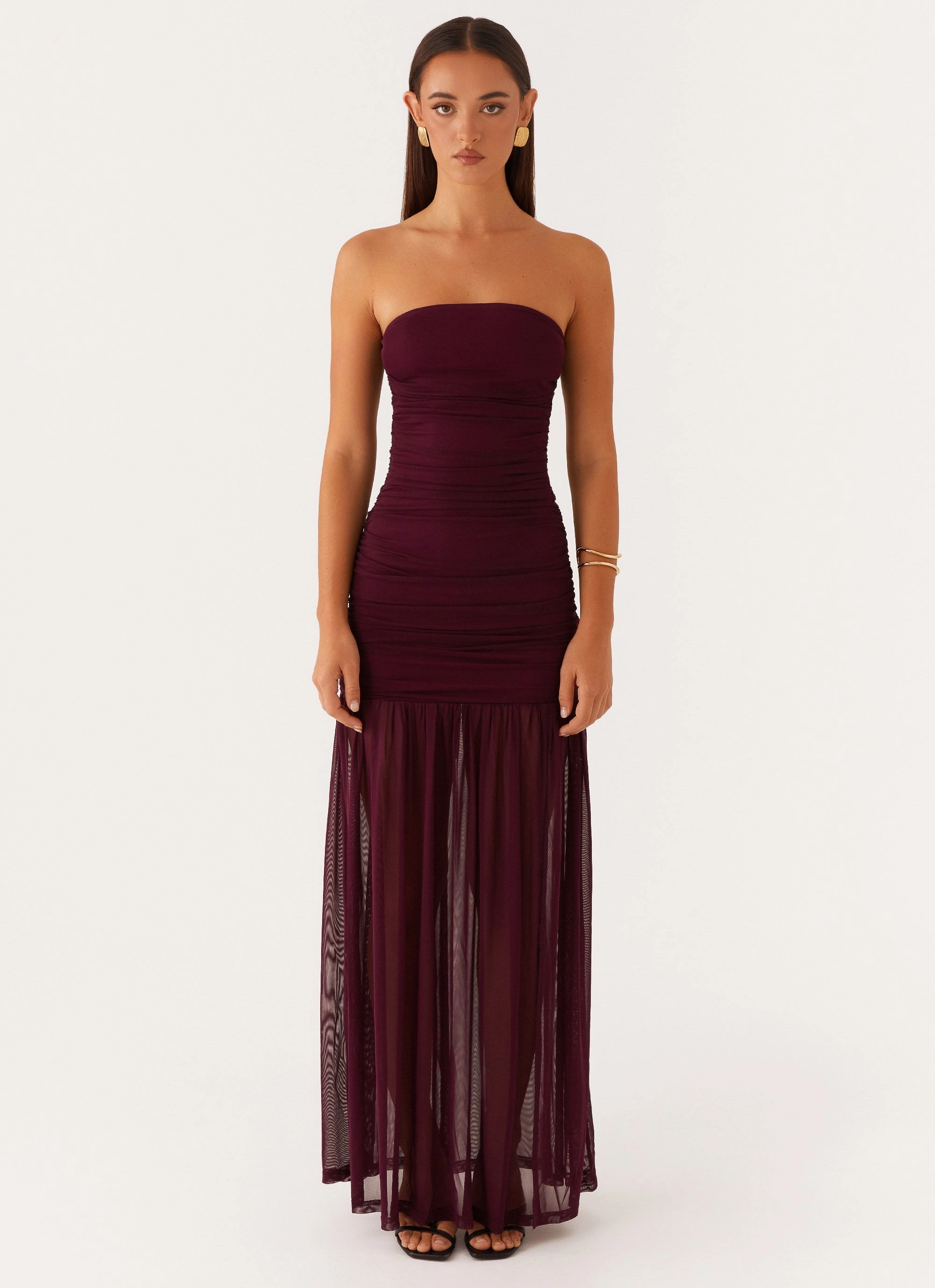Savaya Maxi Dress - Mulberry Layered Look