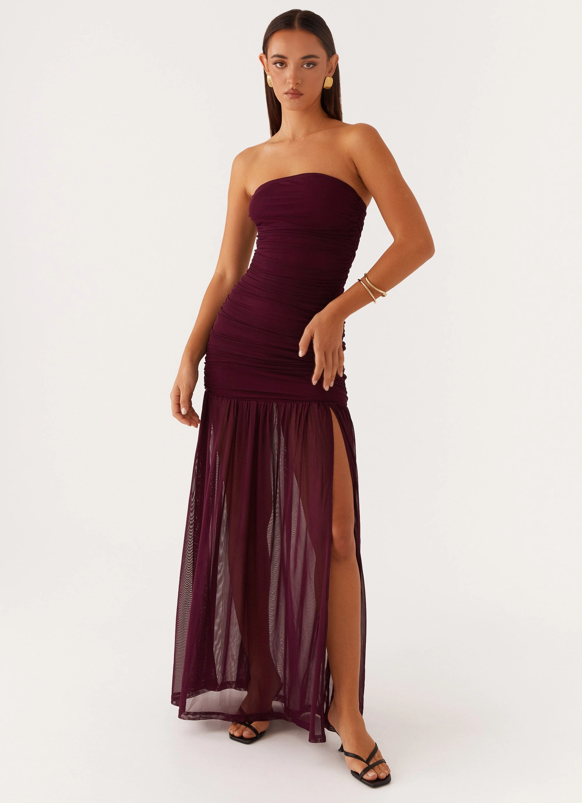 Savaya Maxi Dress - Mulberry Cotton Skin Shared Glow