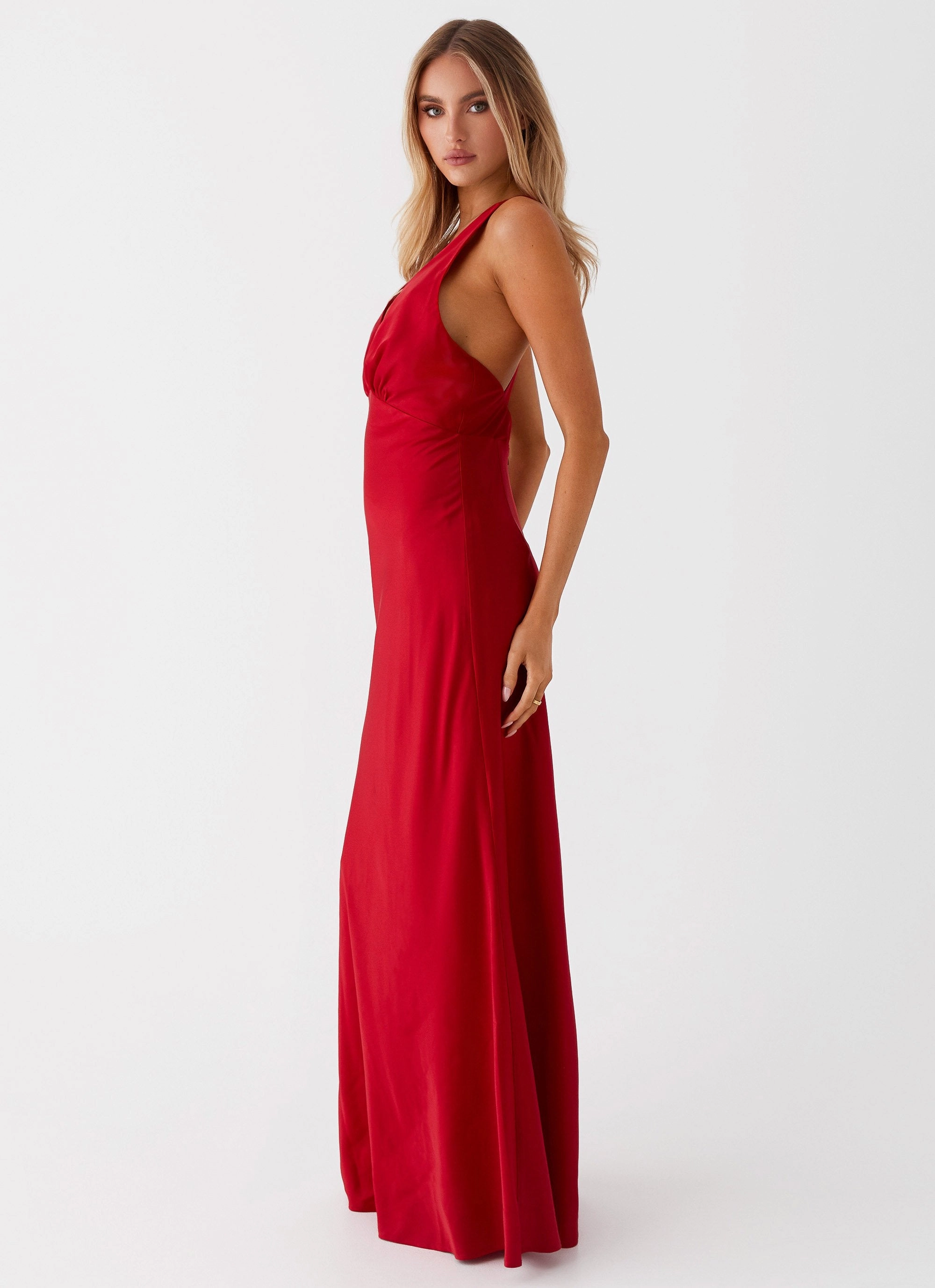 Contemporary Style Easy Look Slyvia Maxi Dress - Red
