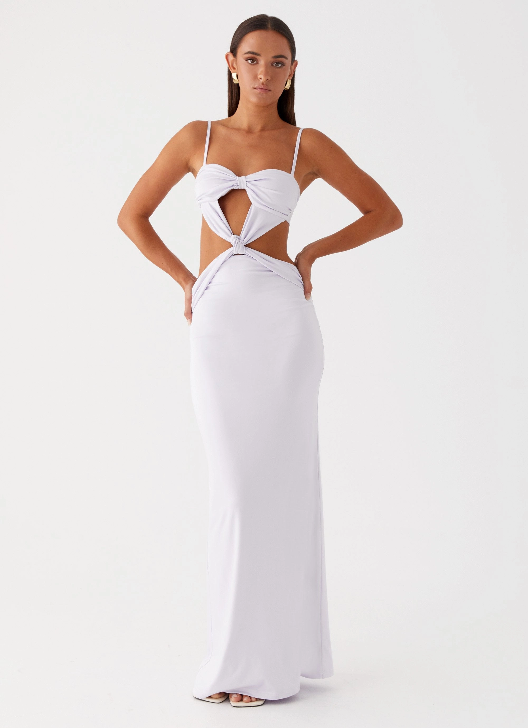 Chic Mom Anytime Fit Heart And Soul Maxi Dress - Lavender