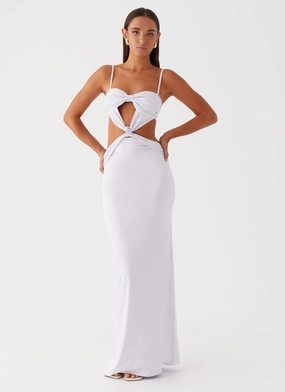 Chic Mom Anytime Fit Heart And Soul Maxi Dress - Lavender