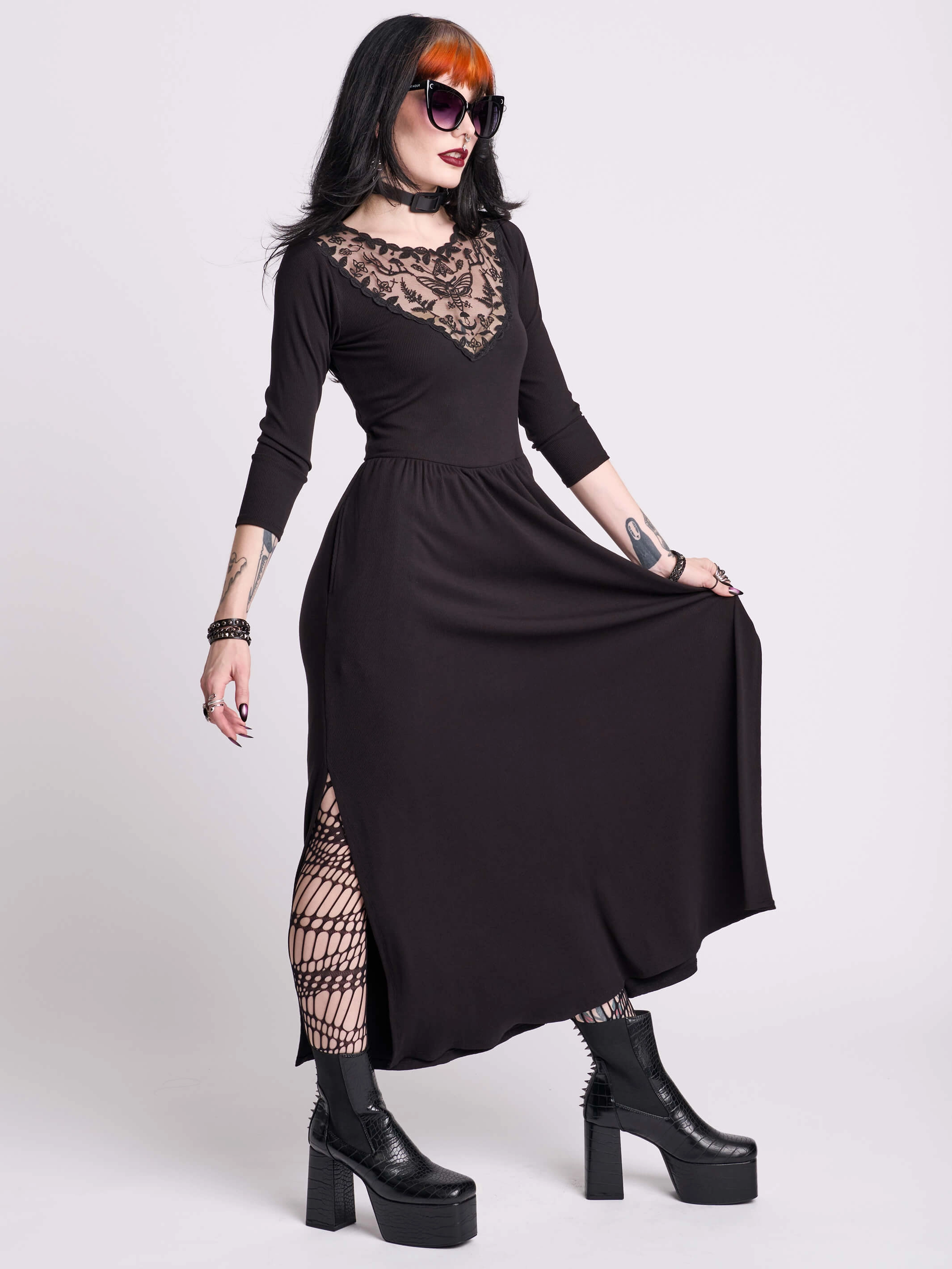 Smart and Stylish Dark Delights Maxi Dress