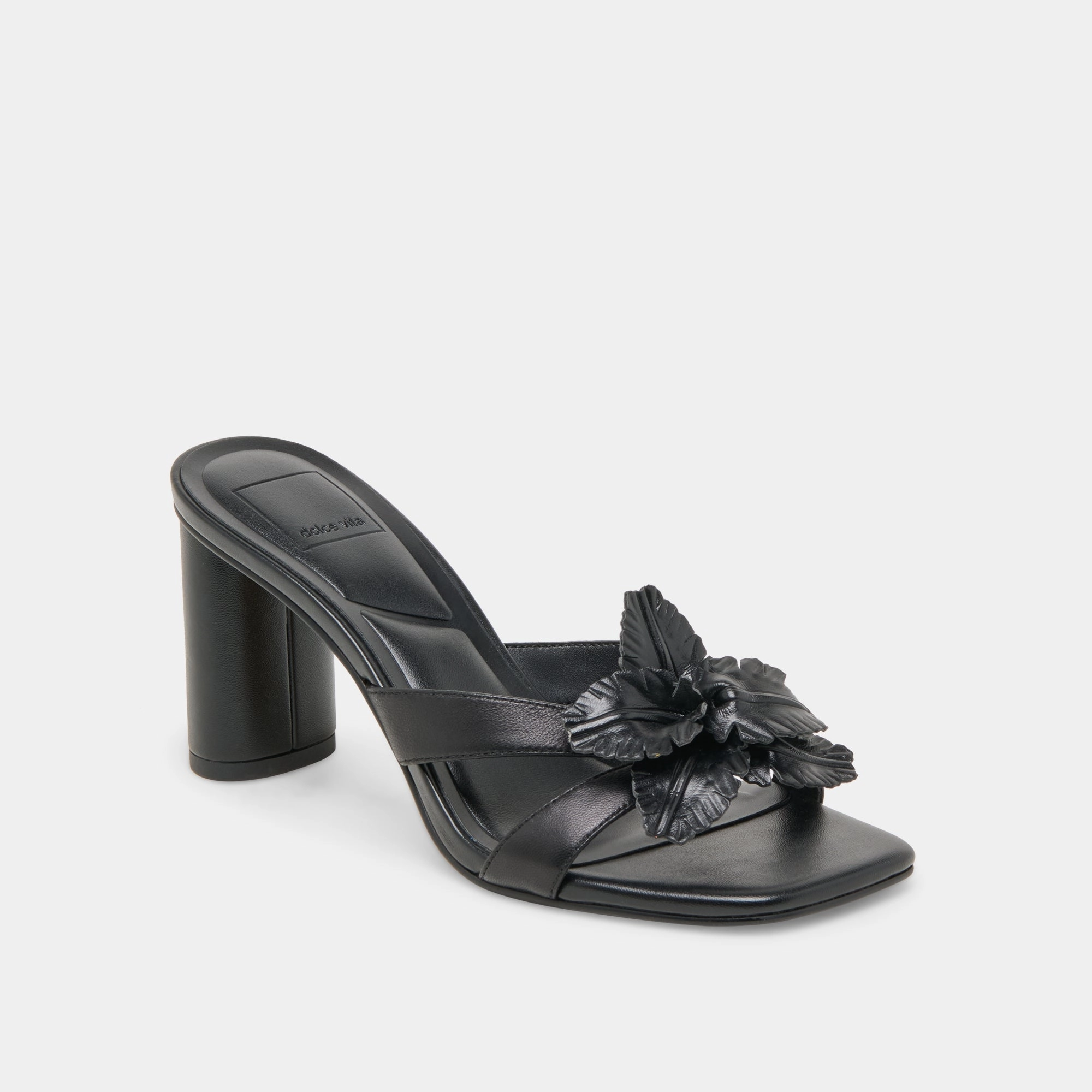 NIKIL HEELS BLACK LEATHER Work Chic