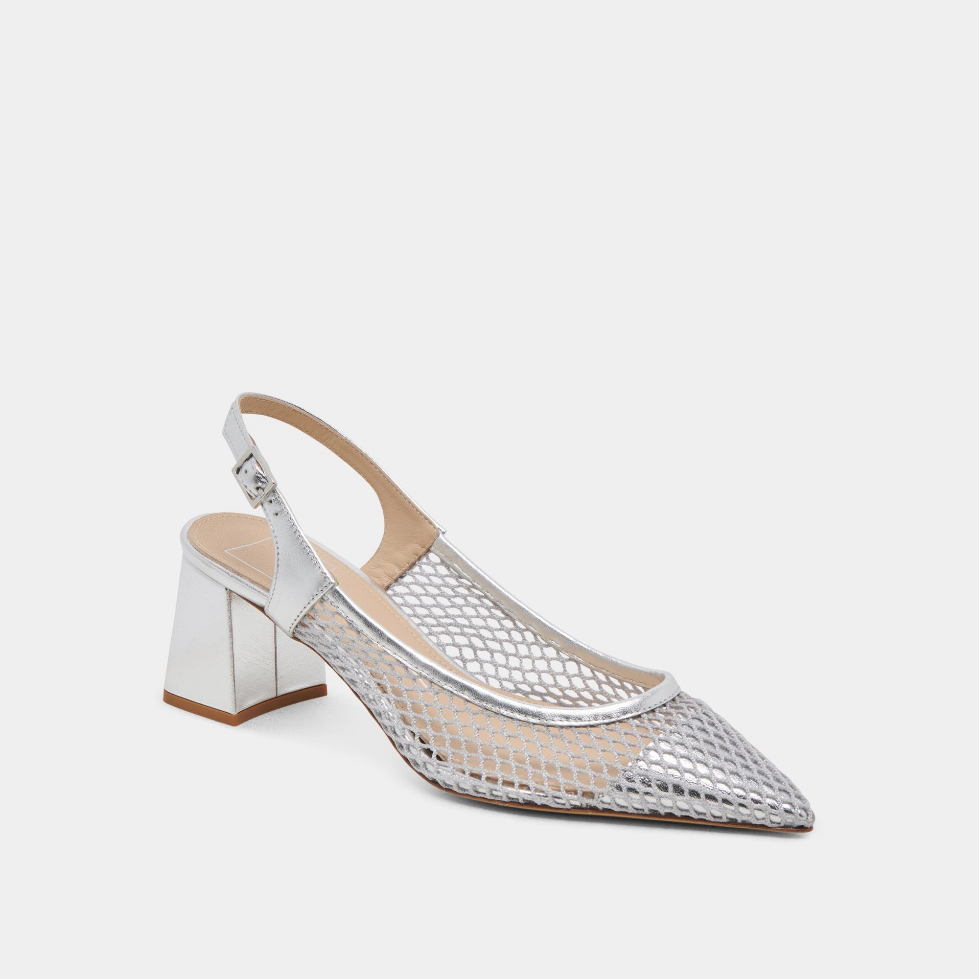 BLONDI HEELS SILVER MESH Box Fresh Inner Power