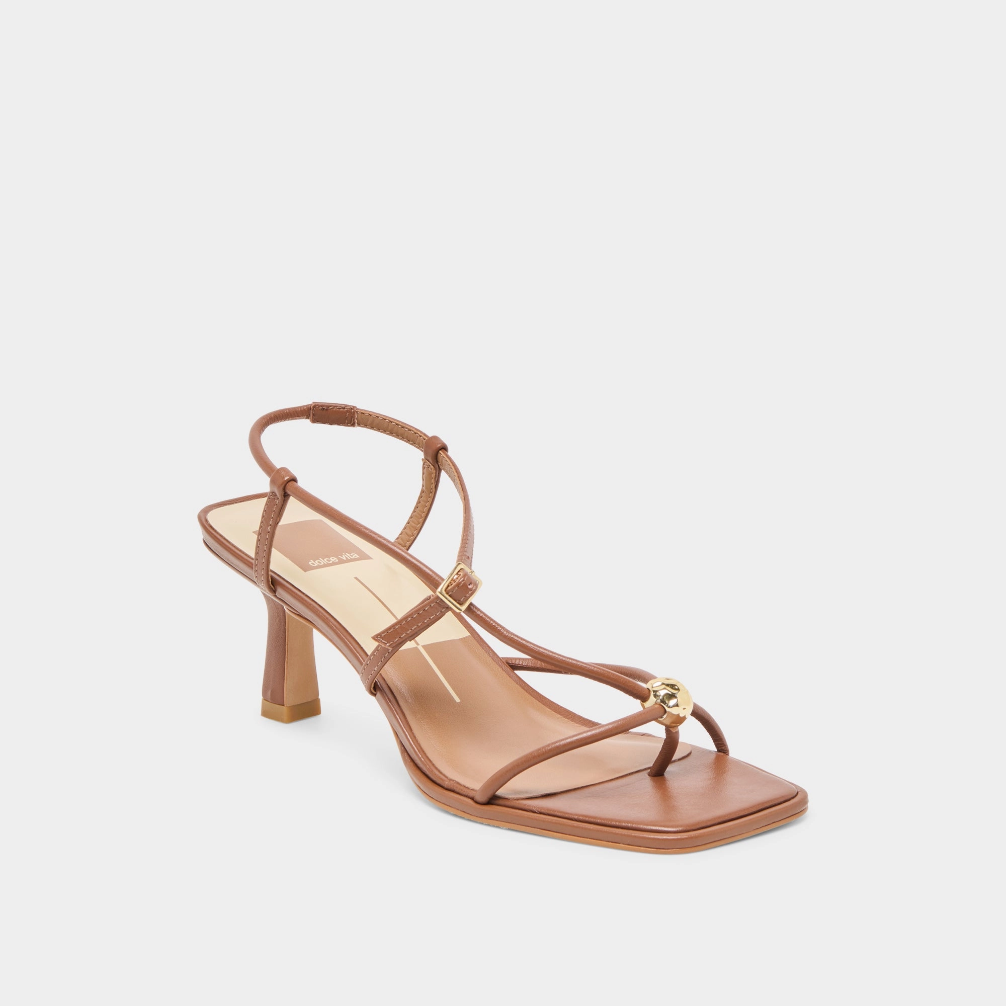 MYLEE HEELS COGNAC LEATHER Flexible