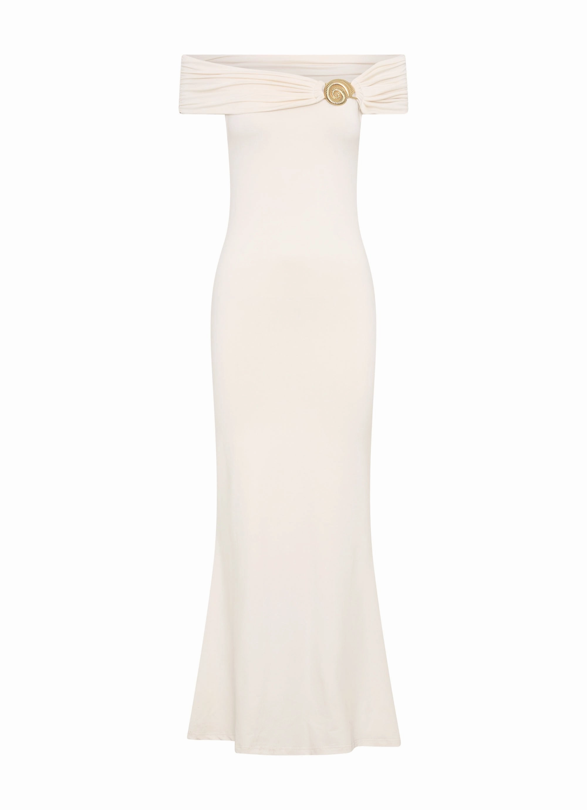 Bridal-Shower Illusion Maxi Dress - Ivory
