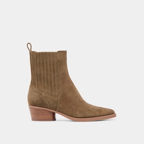 FAINT H2O BOOTIES OLIVE SUEDE Summer Friendly