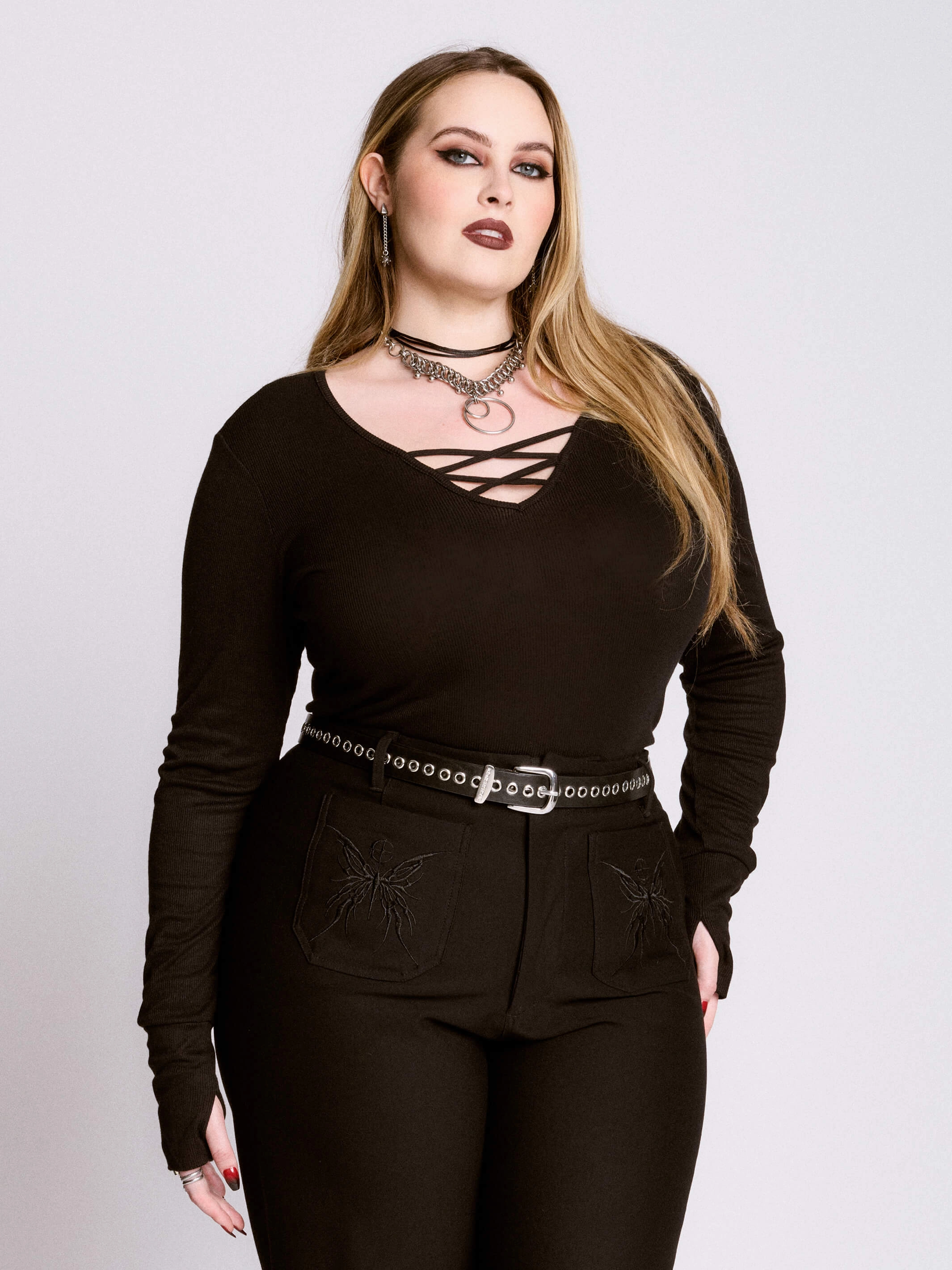 Long Sleeve Spine Top Teens