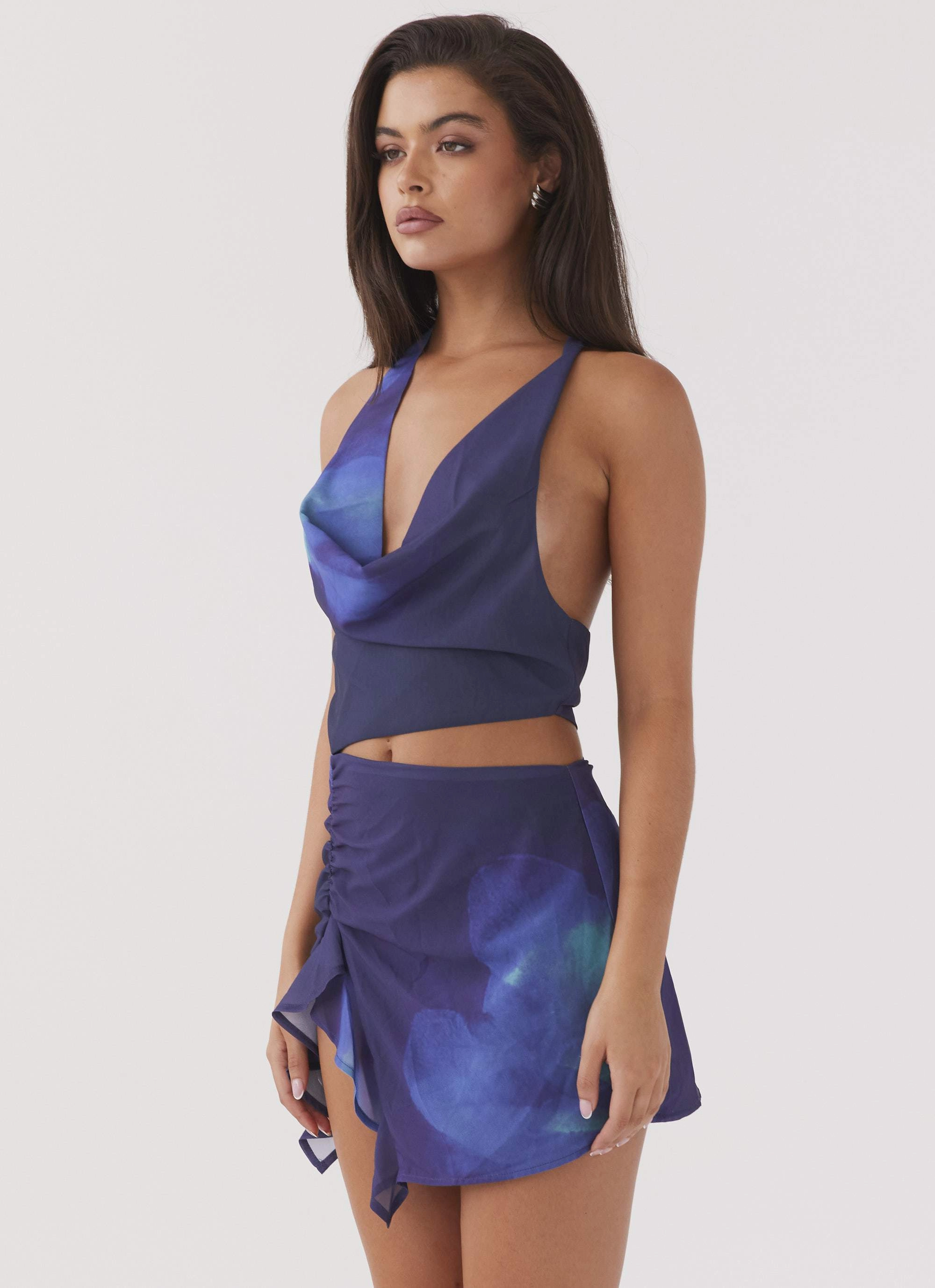 Poised Vibe Its On Me Mini Dress - Cyber Rose