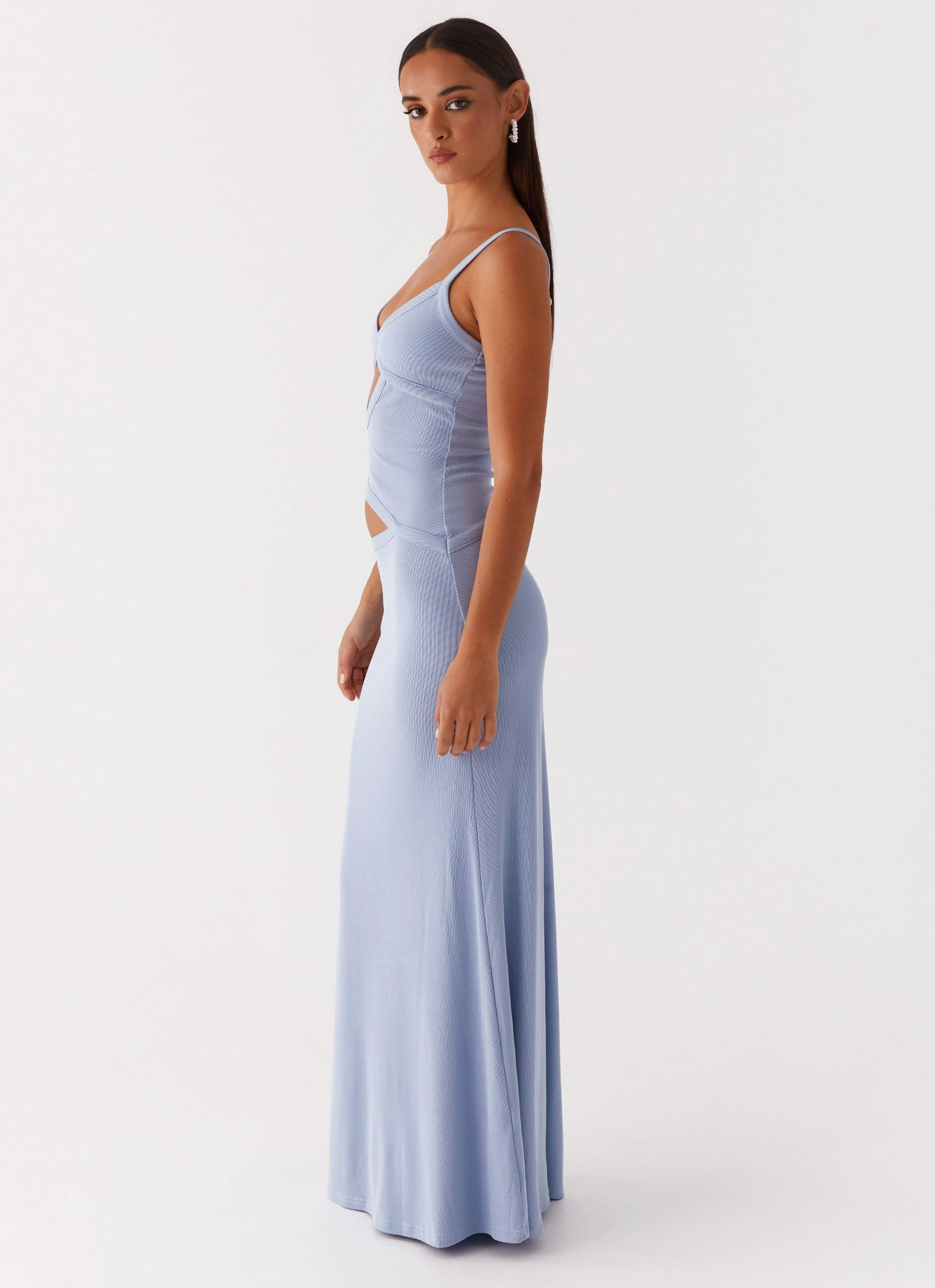 Jocelyn Maxi Dress - Blue Structured Fit Tailored Piece