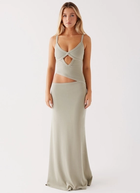 Summer Wardrobe Jocelyn Maxi Dress - Sage