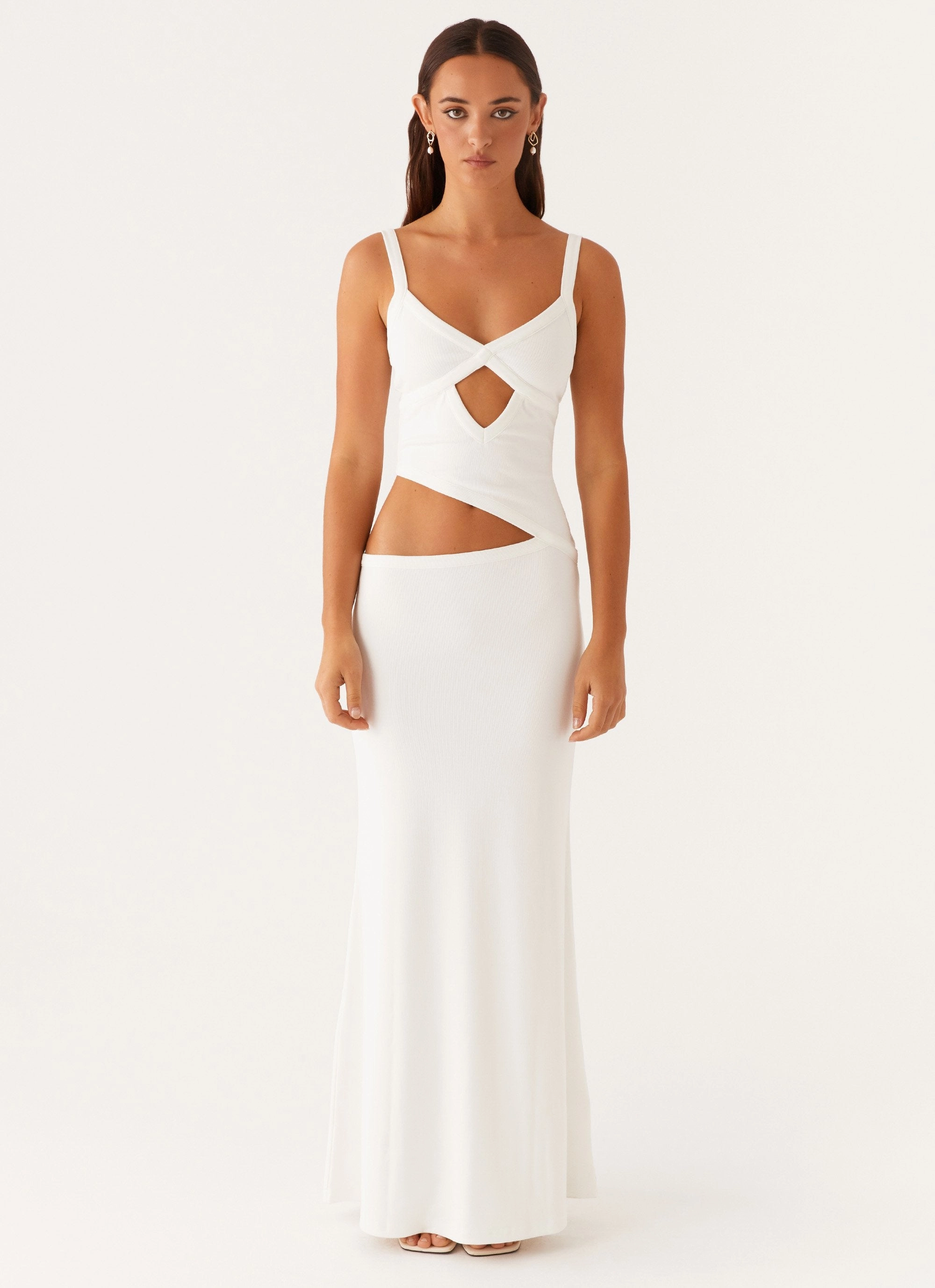 Jocelyn Maxi Dress - White Vintage Vibe Soft Wear