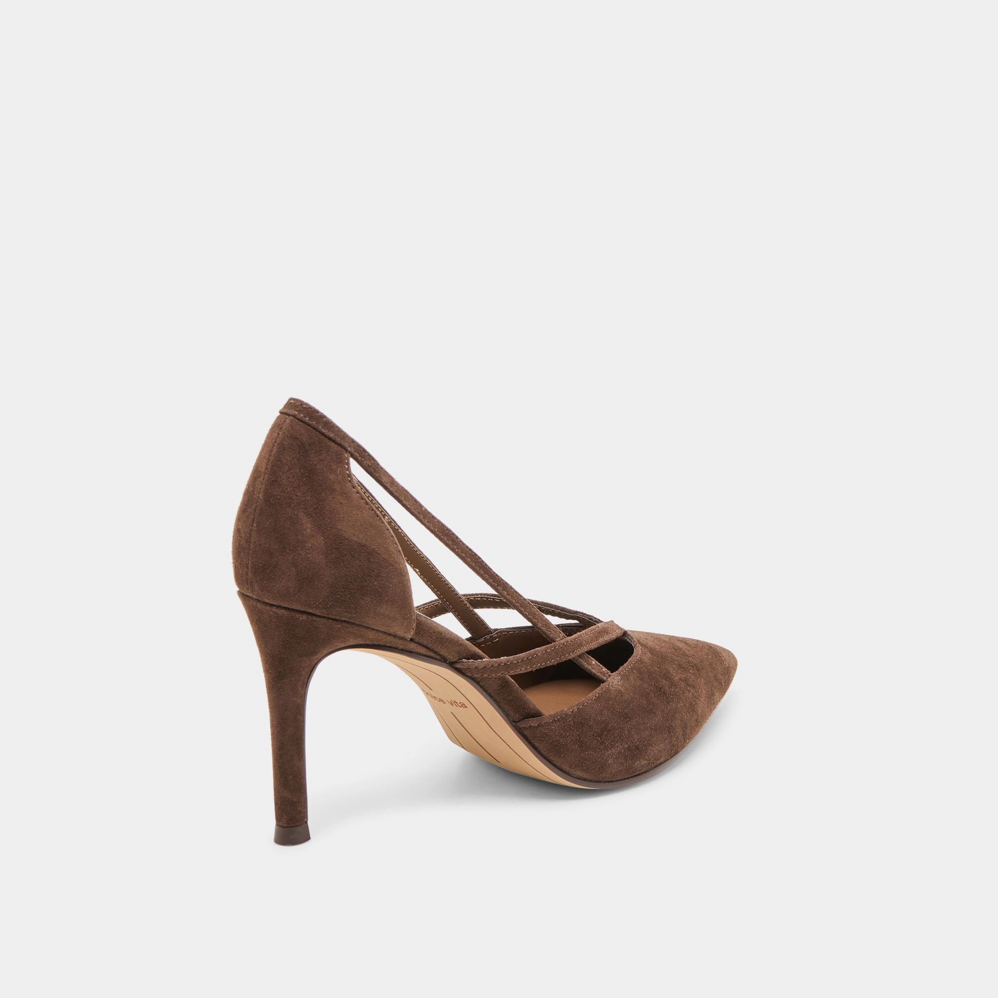 KAINE HEELS DK BROWN SUEDE Flexible Tokyo Edge