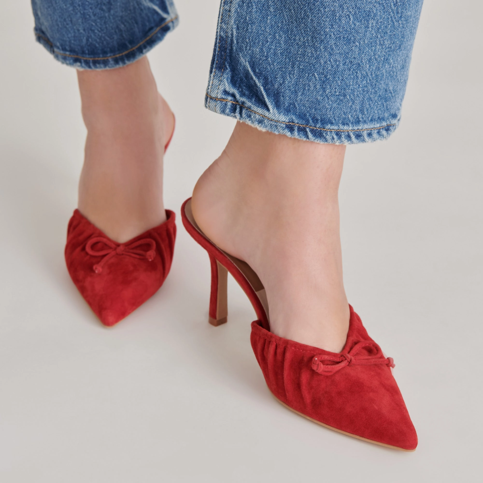 Casual Comfort KAIRI HEELS CRIMSON SUEDE
