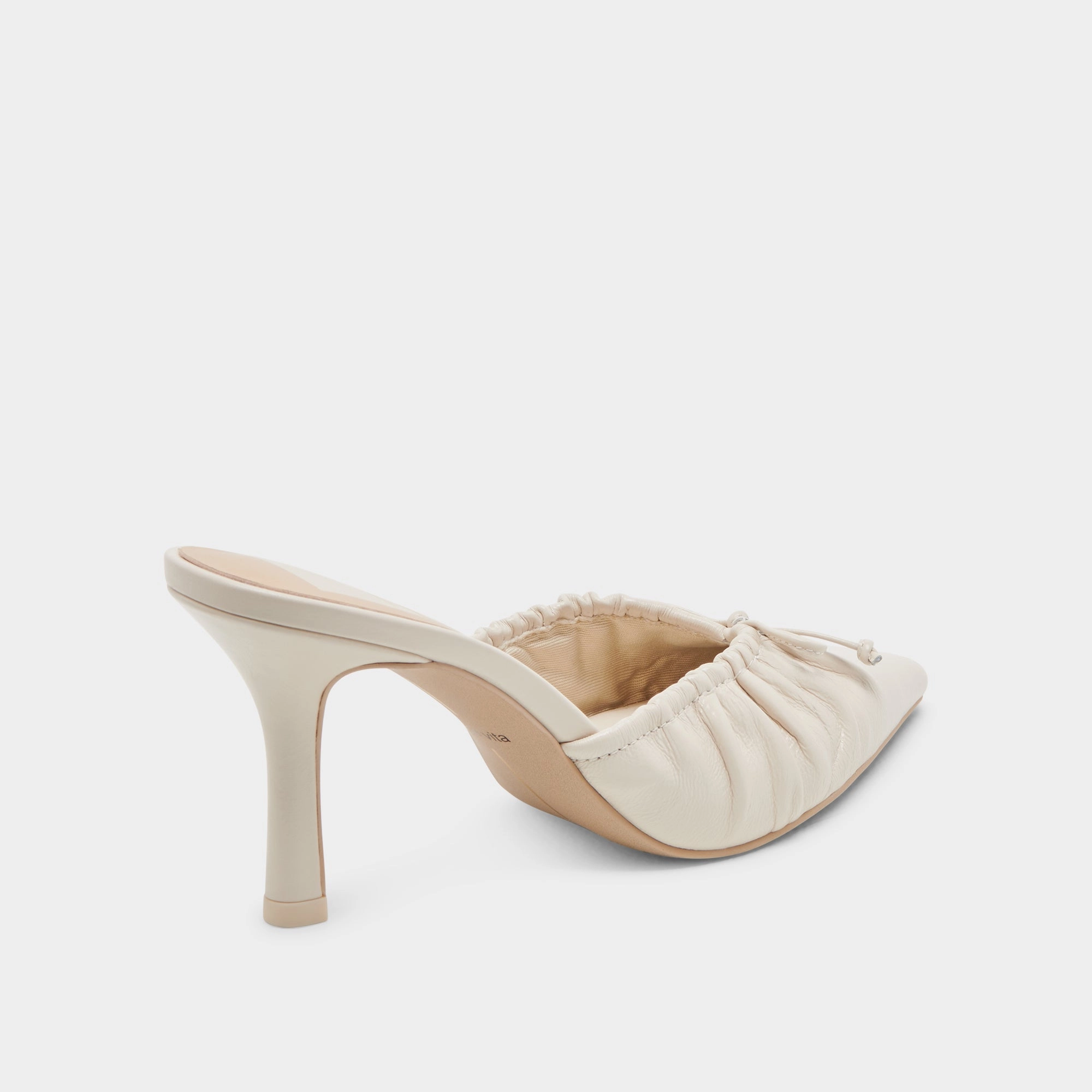 KAIRI HEELS IVORY CRINKLE PATENT Refined Craft Glamorous Footwear