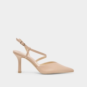 KAMRA HEELS BEIGE LEATHER Soft Interior