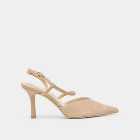 Petite Glow KAMRA HEELS CAMEL SUEDE