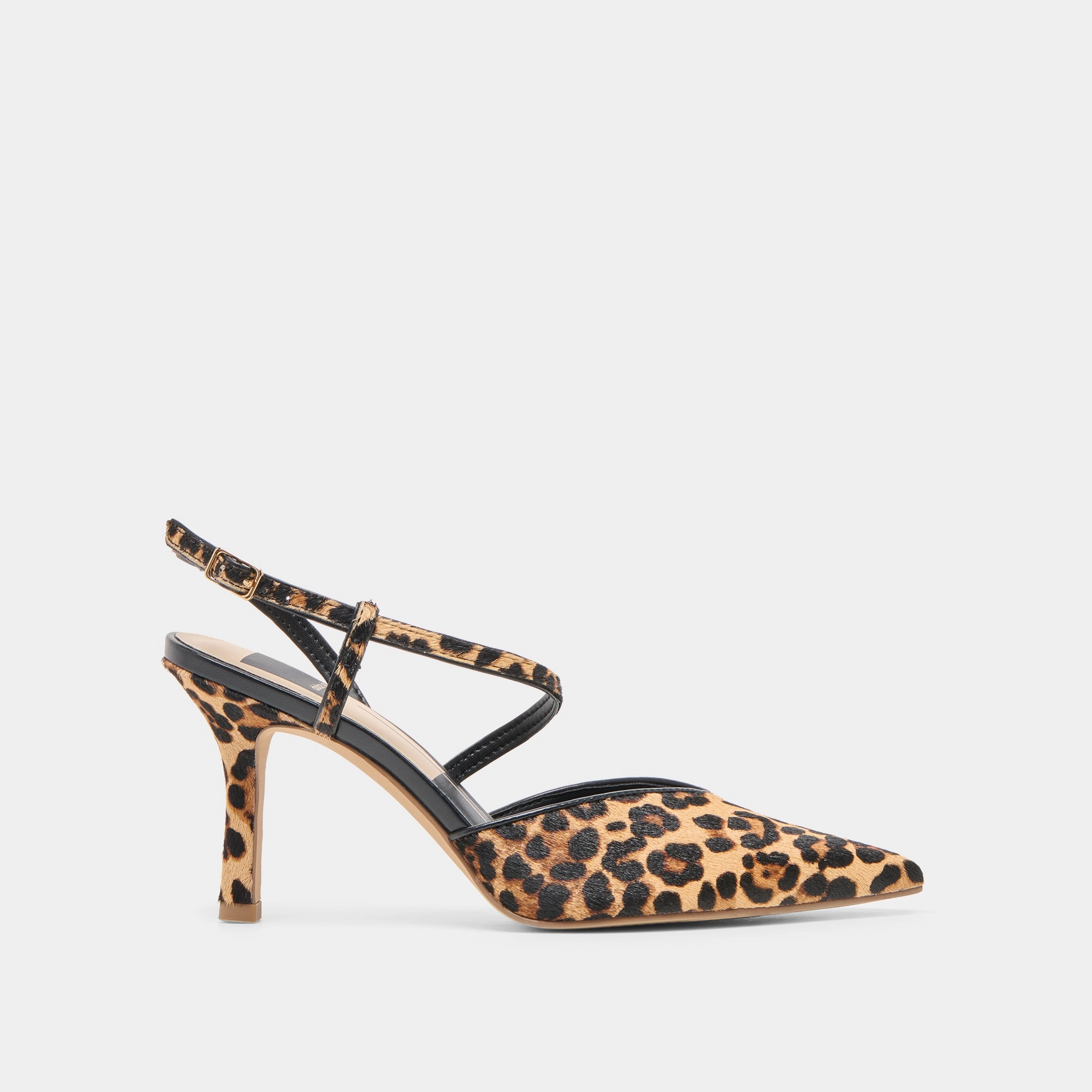 KAMRA HEELS DK LEOPARD CALF HAIR Flawless Step Street Proof