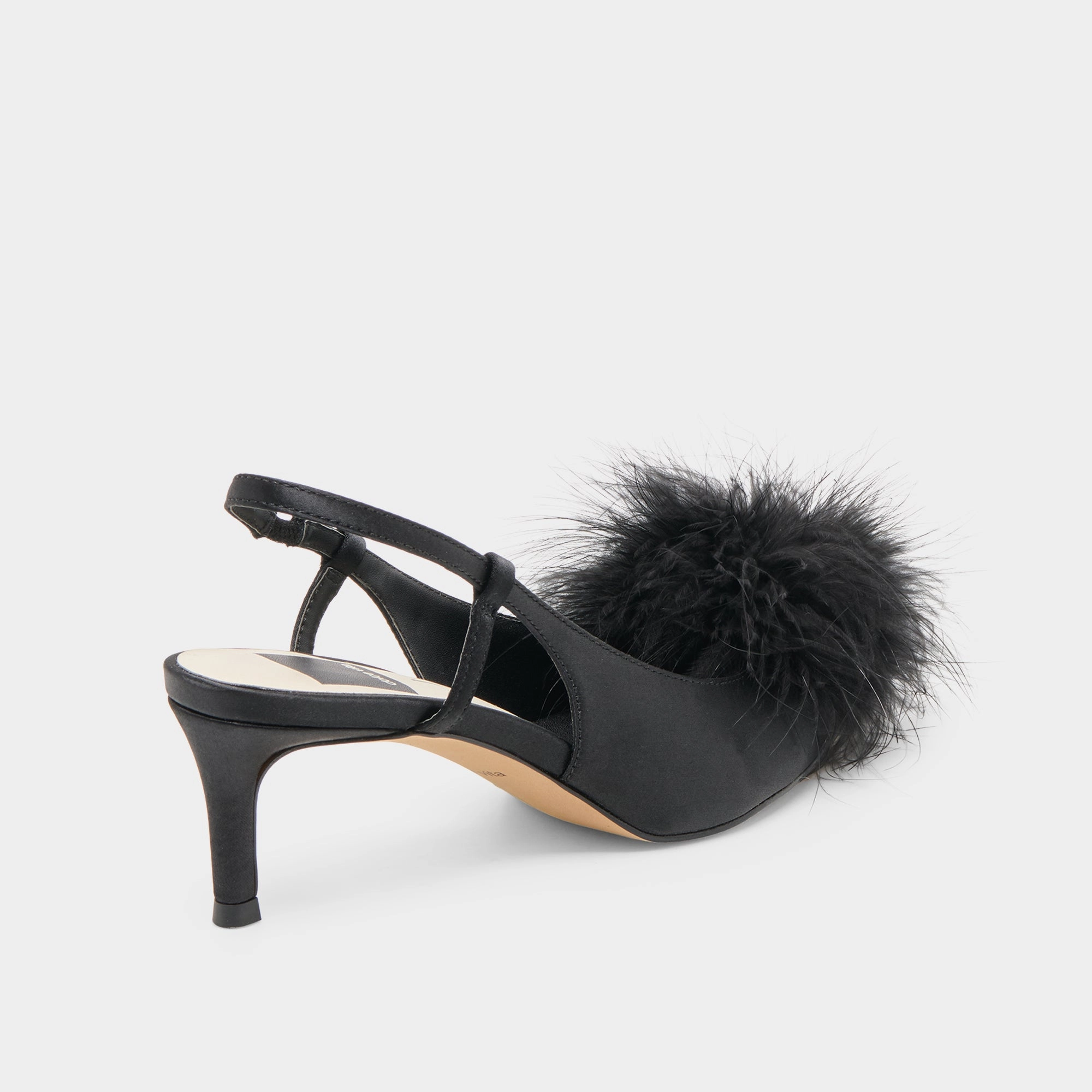 Stylish Heel KAMY HEELS ONYX SATIN