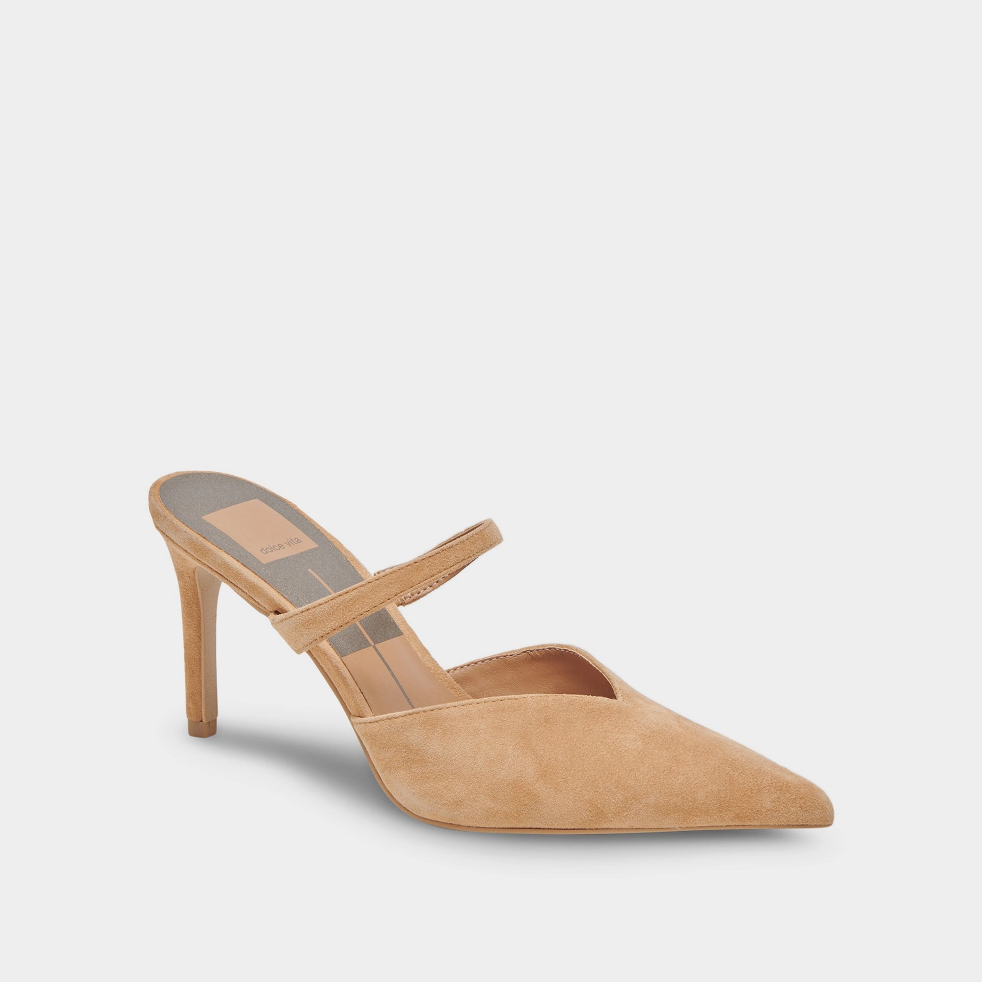Runway Queen KANIKA WIDE HEELS TAN SUEDE