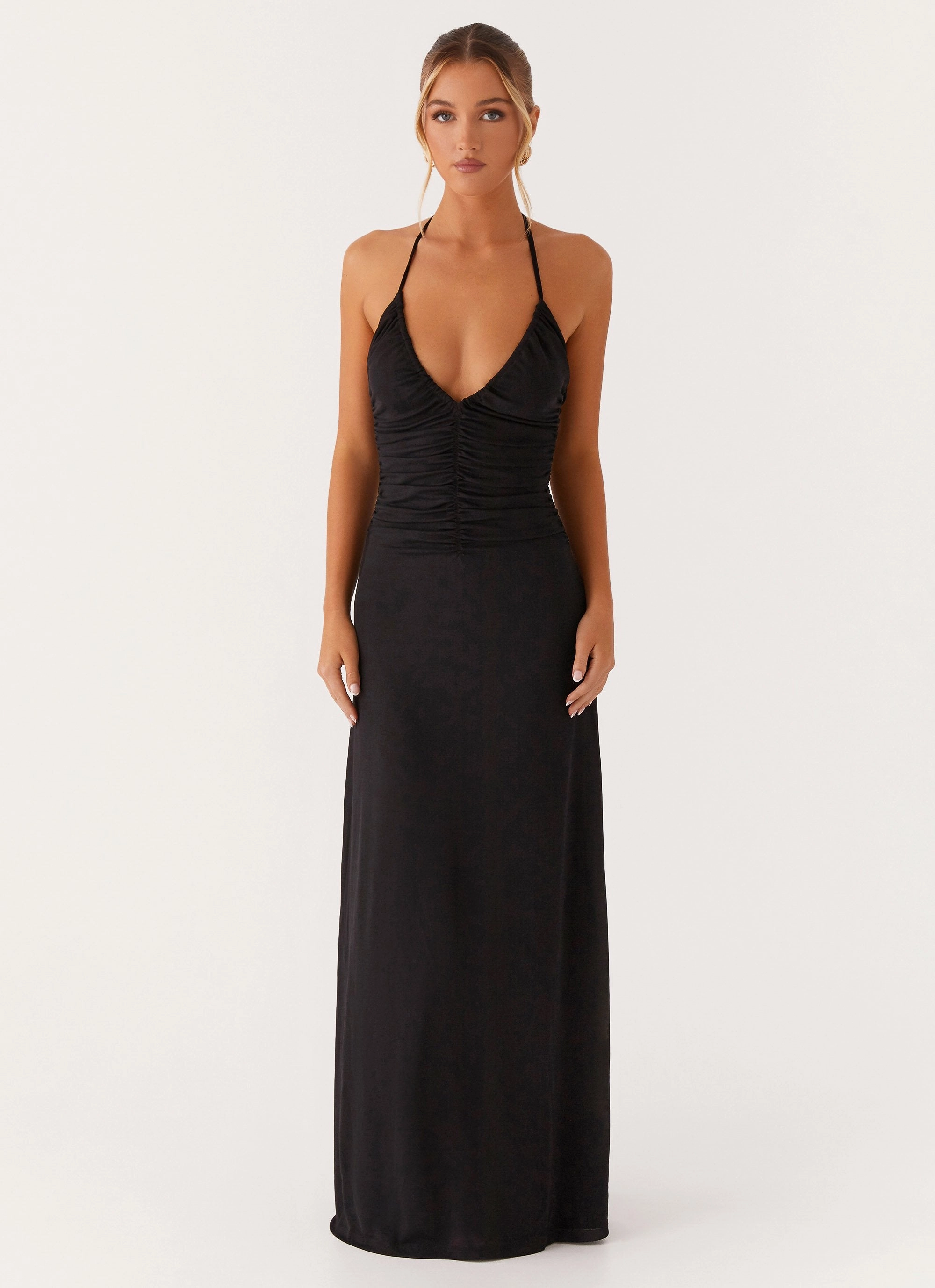 Gemstone-Detail Kansas Maxi Dress - Black
